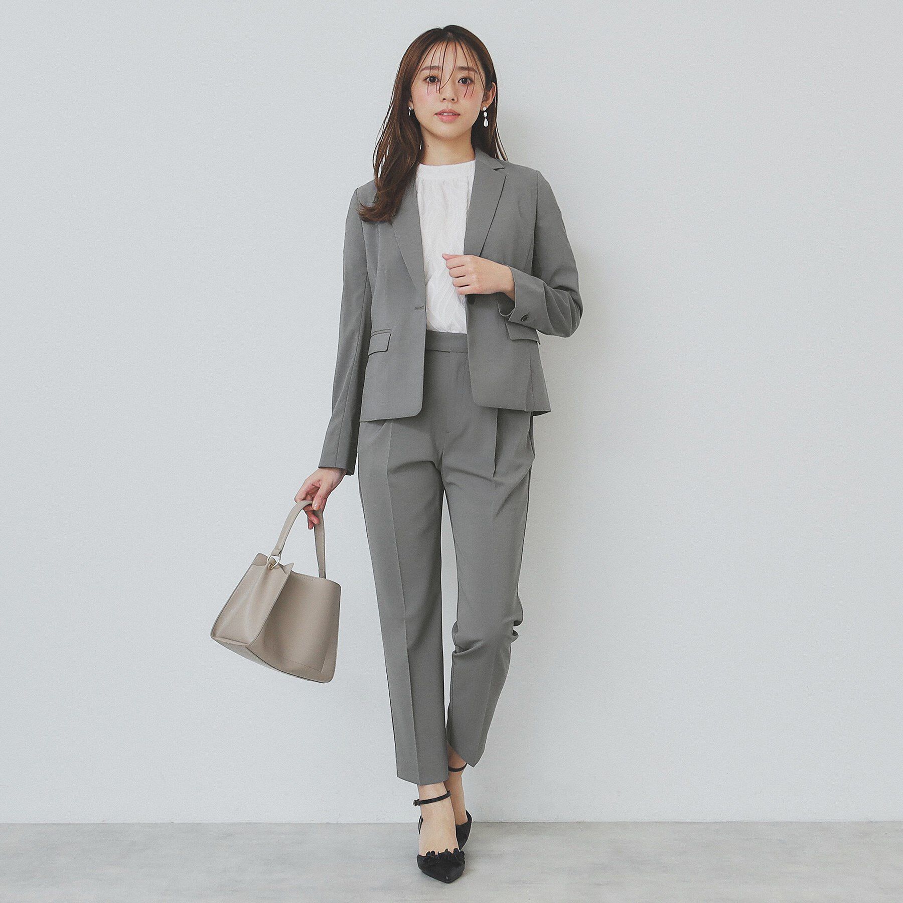 index「ストレッチテーパードパンツ/セットアップ対応【洗濯機洗い可/抗ピル/接触冷感】」|その他|