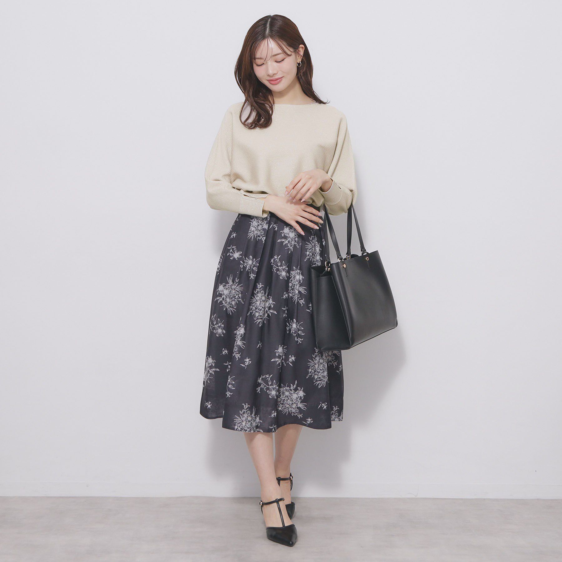 index「ドルマンリブニット【洗濯機OK/抗ピル】」|ニット・セーター|