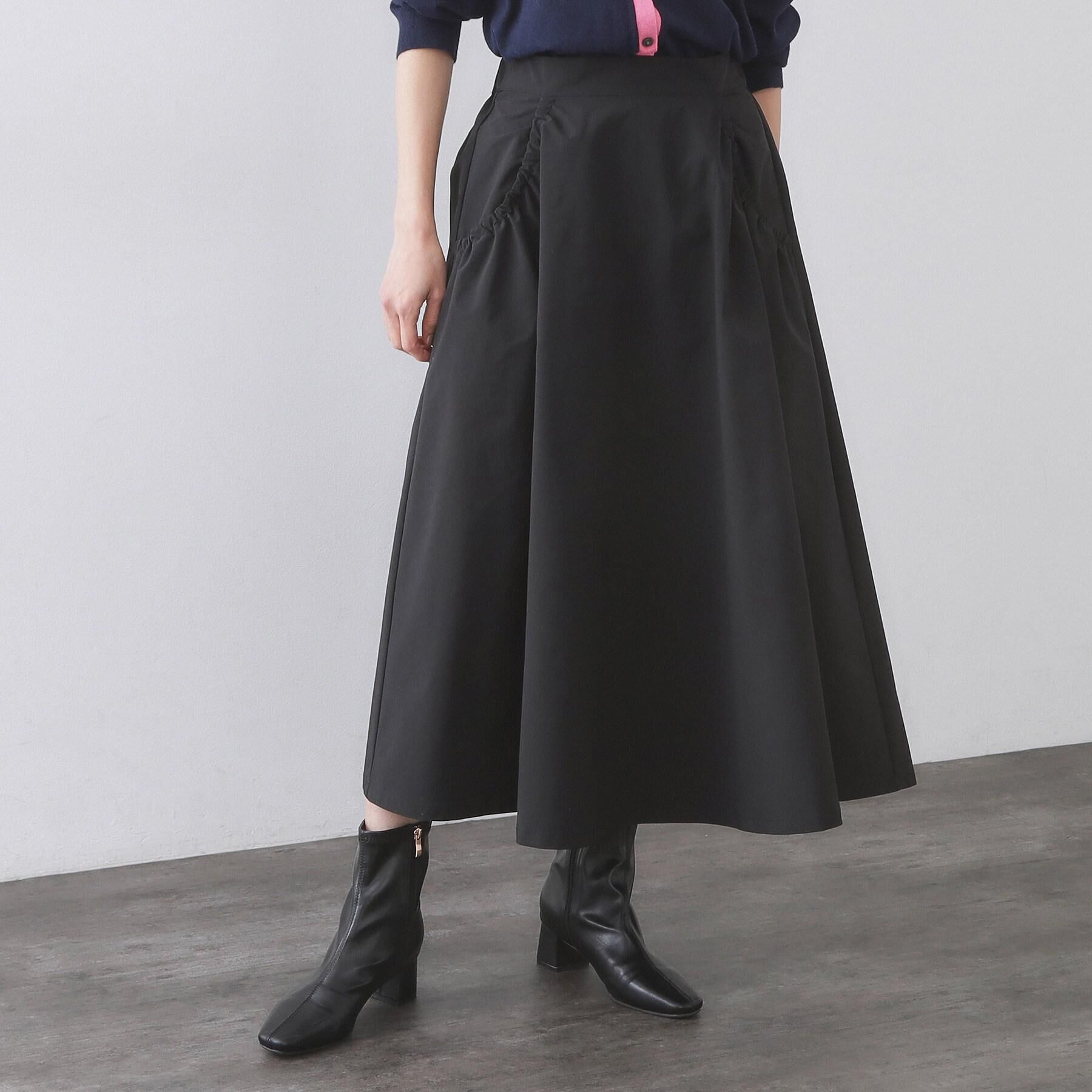 OPAQUE.CLIP「ポケットデザインフレアスカート【洗濯機OK】」|スカート|