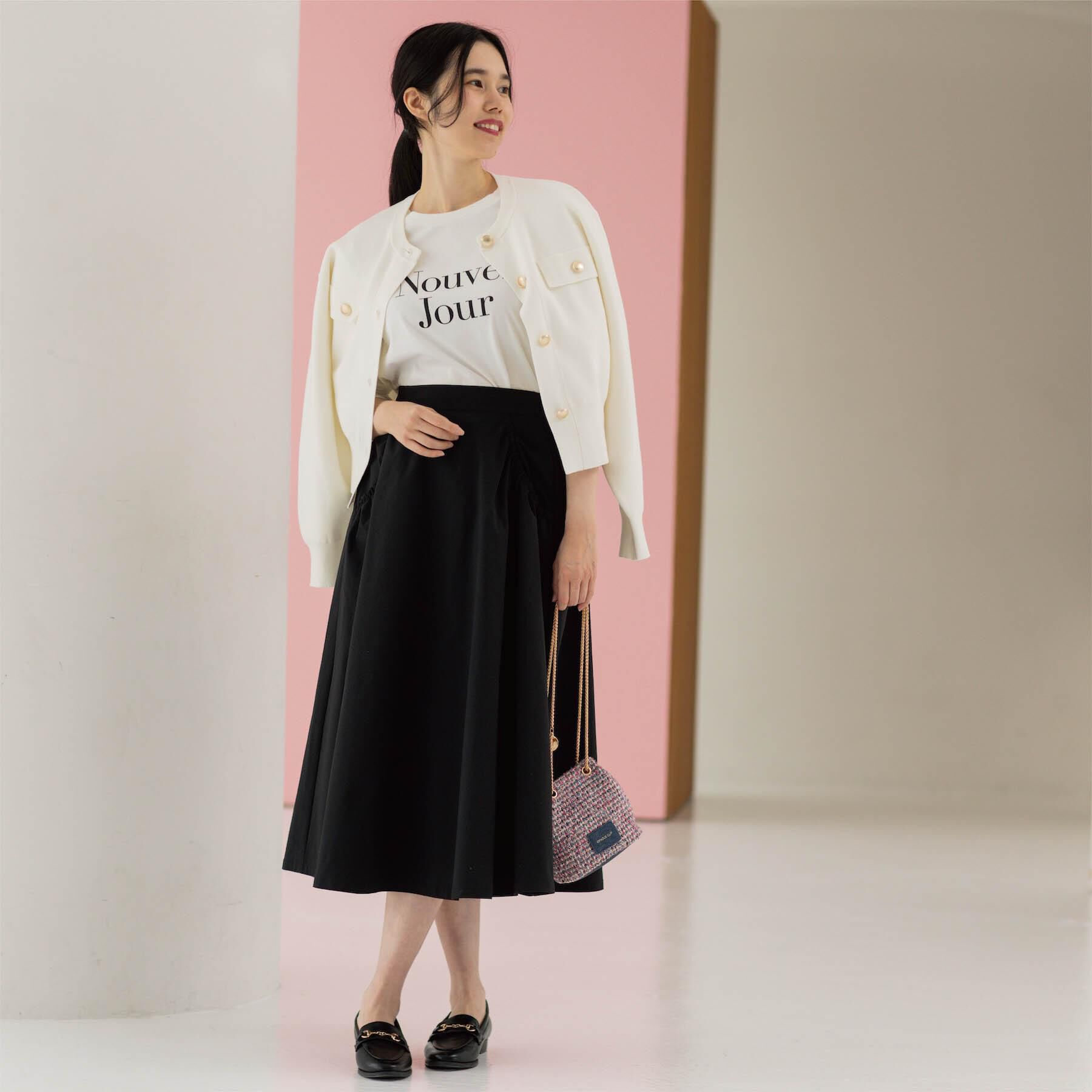 OPAQUE.CLIP「ポケットデザインフレアスカート【洗濯機OK】」|スカート|