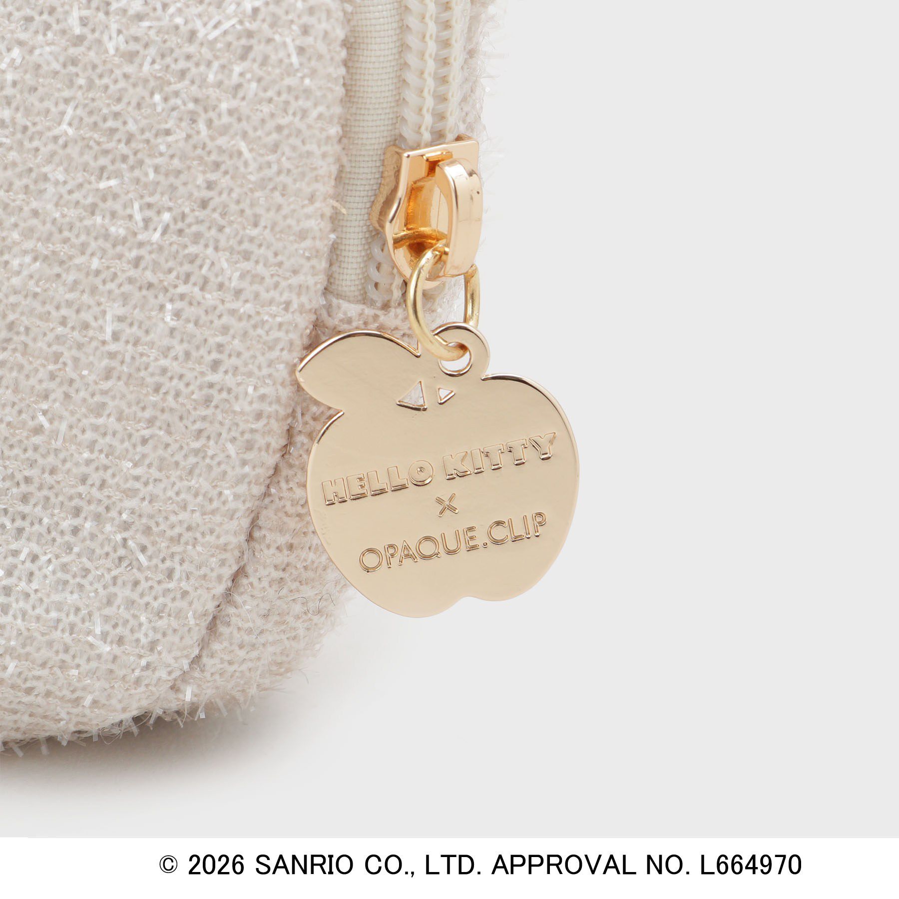 OPAQUE.CLIP「◆【ハローキティ】キラふわフェイス型シェルポーチ」|ポーチ|