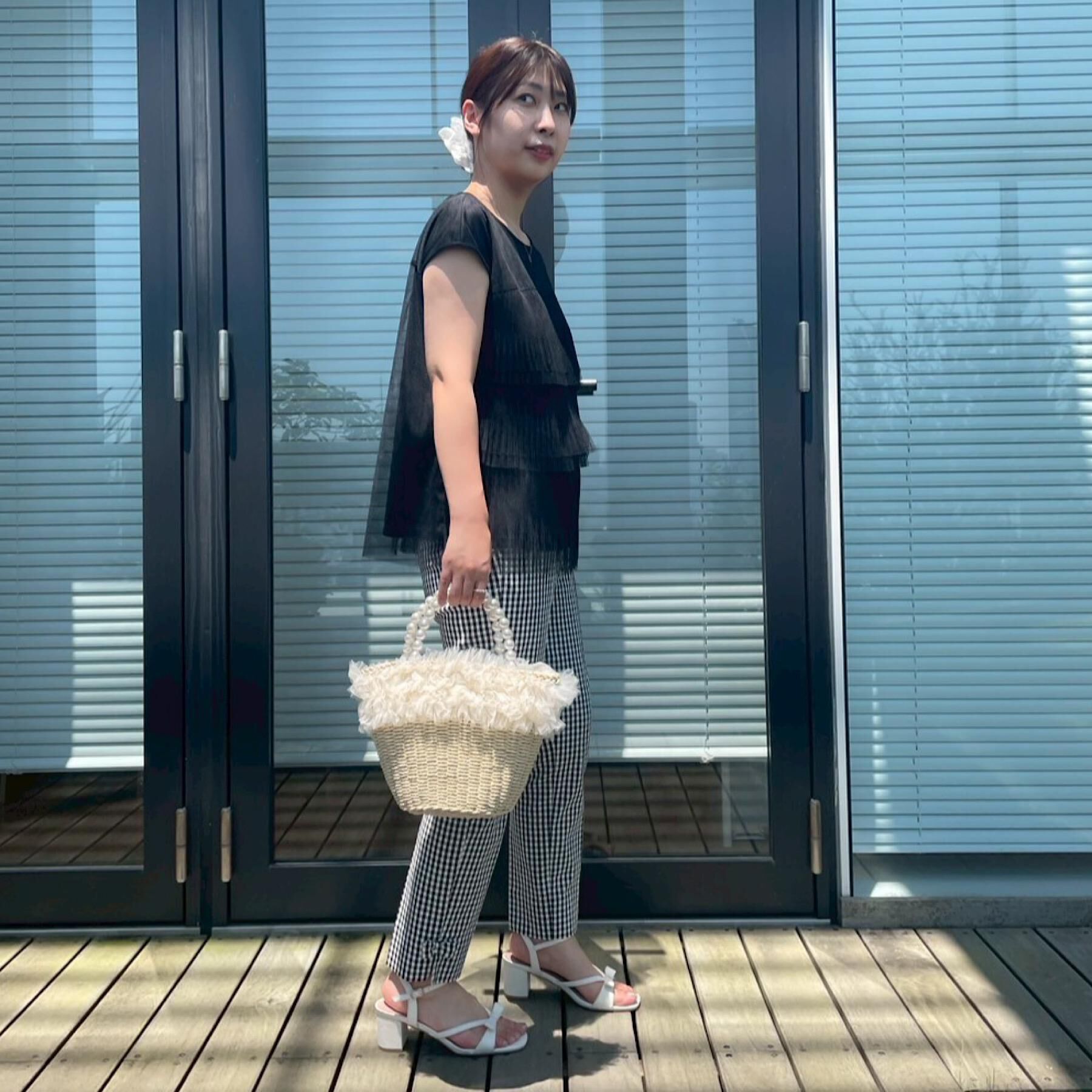 Couture broach「【マシンウォッシャブル・大人可愛い】チュールプリーツチュニック」|Tシャツ・カットソー|