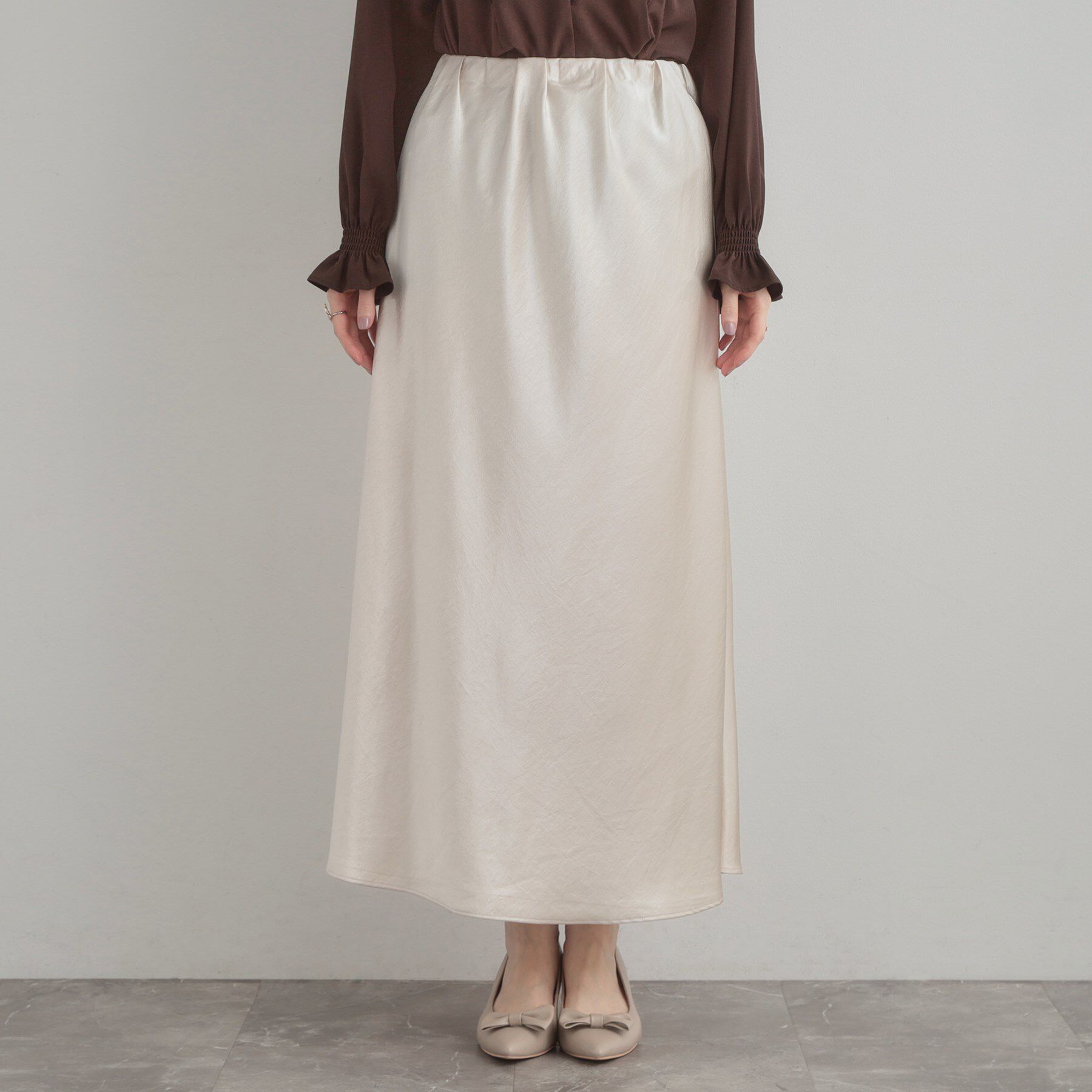 Couture broach「シルキーヘビーサテンスカート」|スカート|
