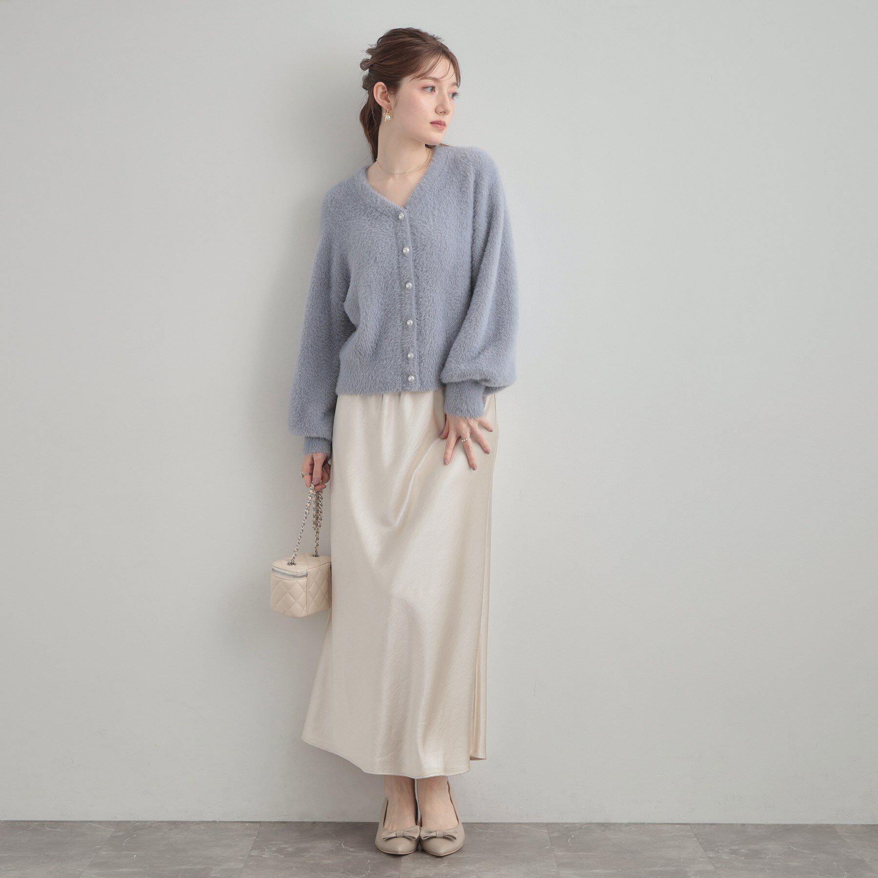 Couture broach「シルキーヘビーサテンスカート」|スカート|