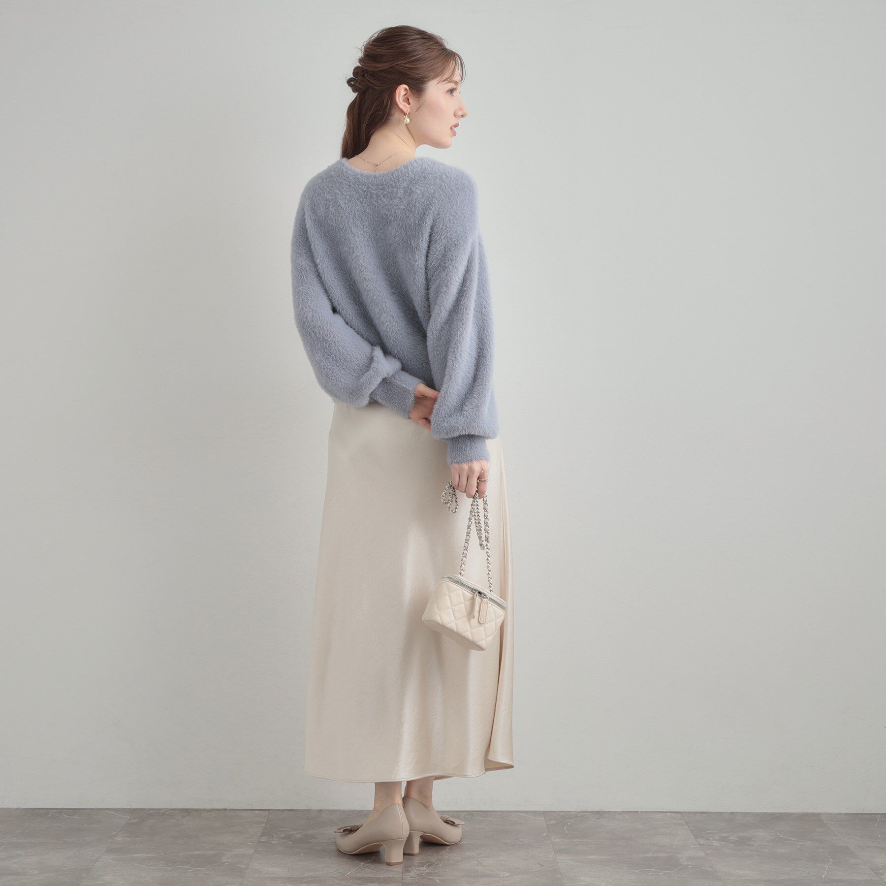 Couture broach「シルキーヘビーサテンスカート」|スカート|