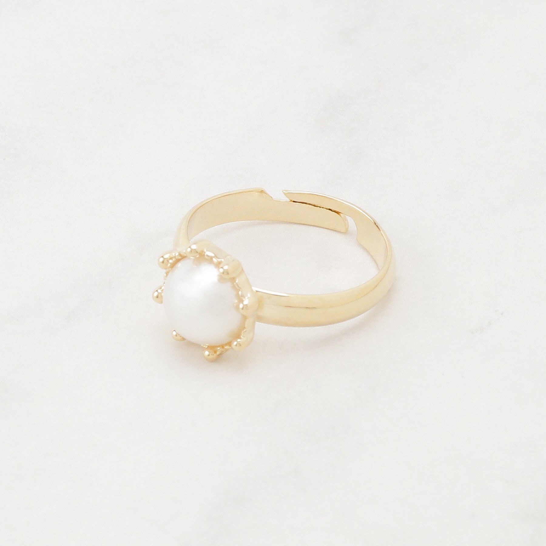 Couture broach「パール調モチーフリング」|リング|