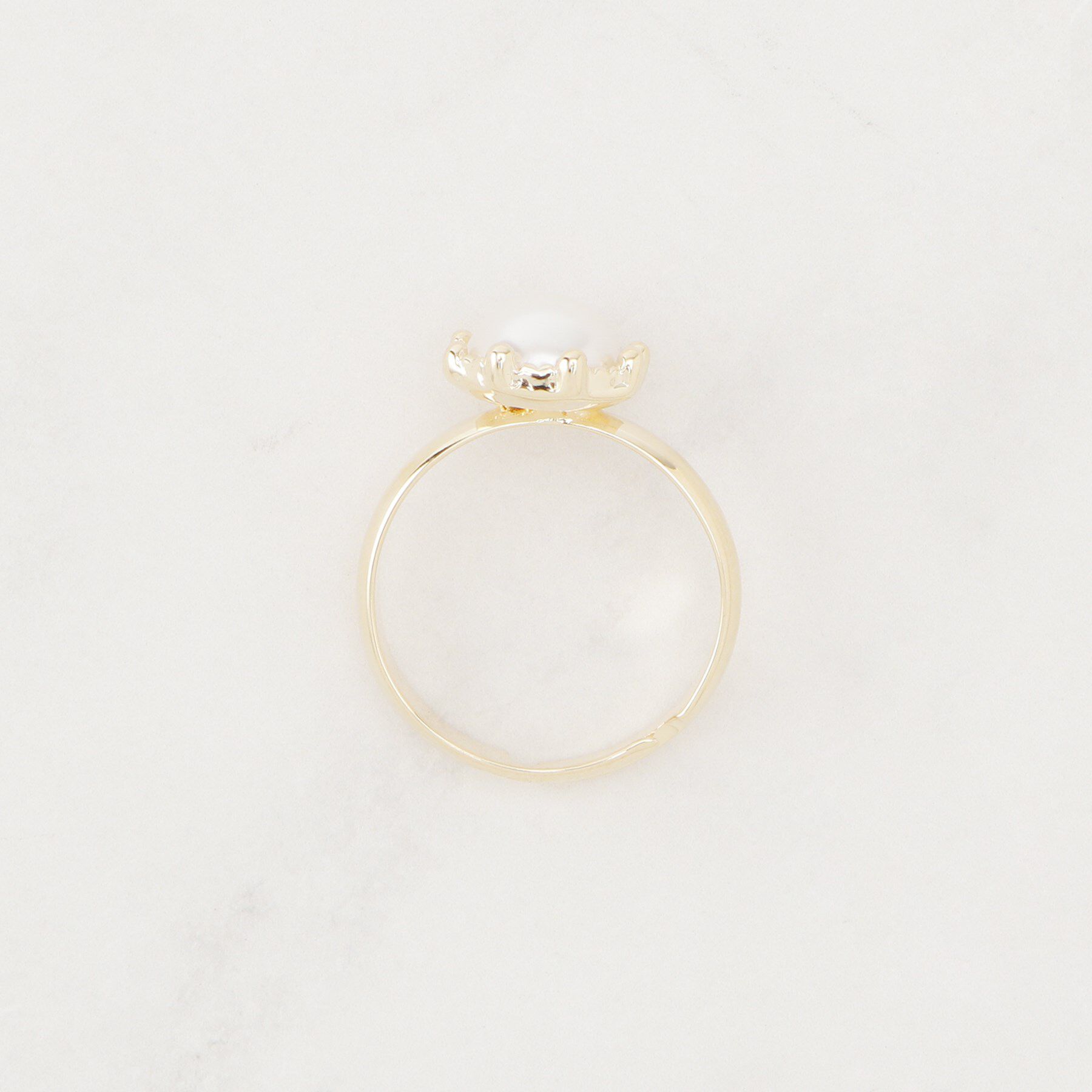 Couture broach「パール調モチーフリング」|リング|