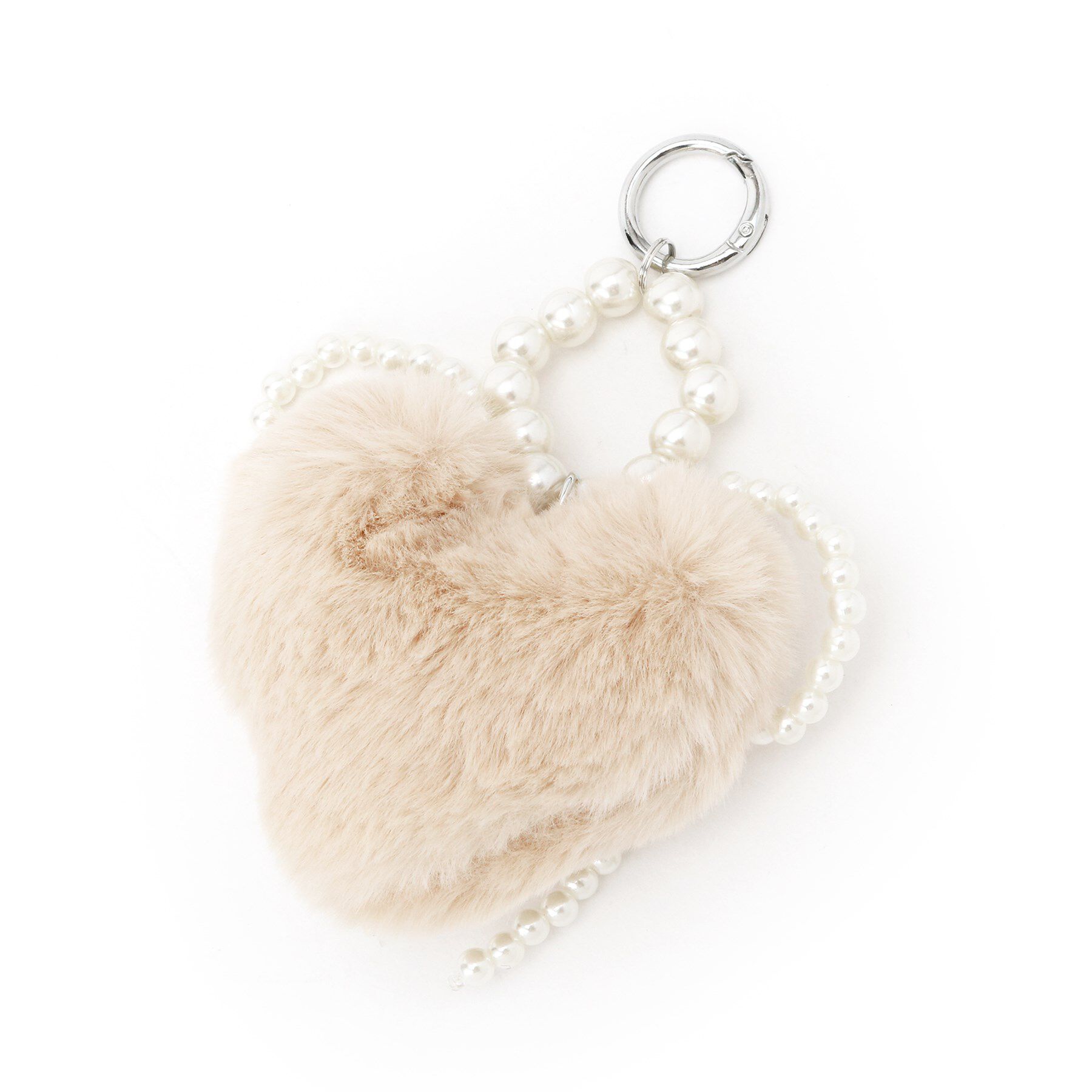 Couture broach「ハートフェイクファーチャーム」|キーケース|