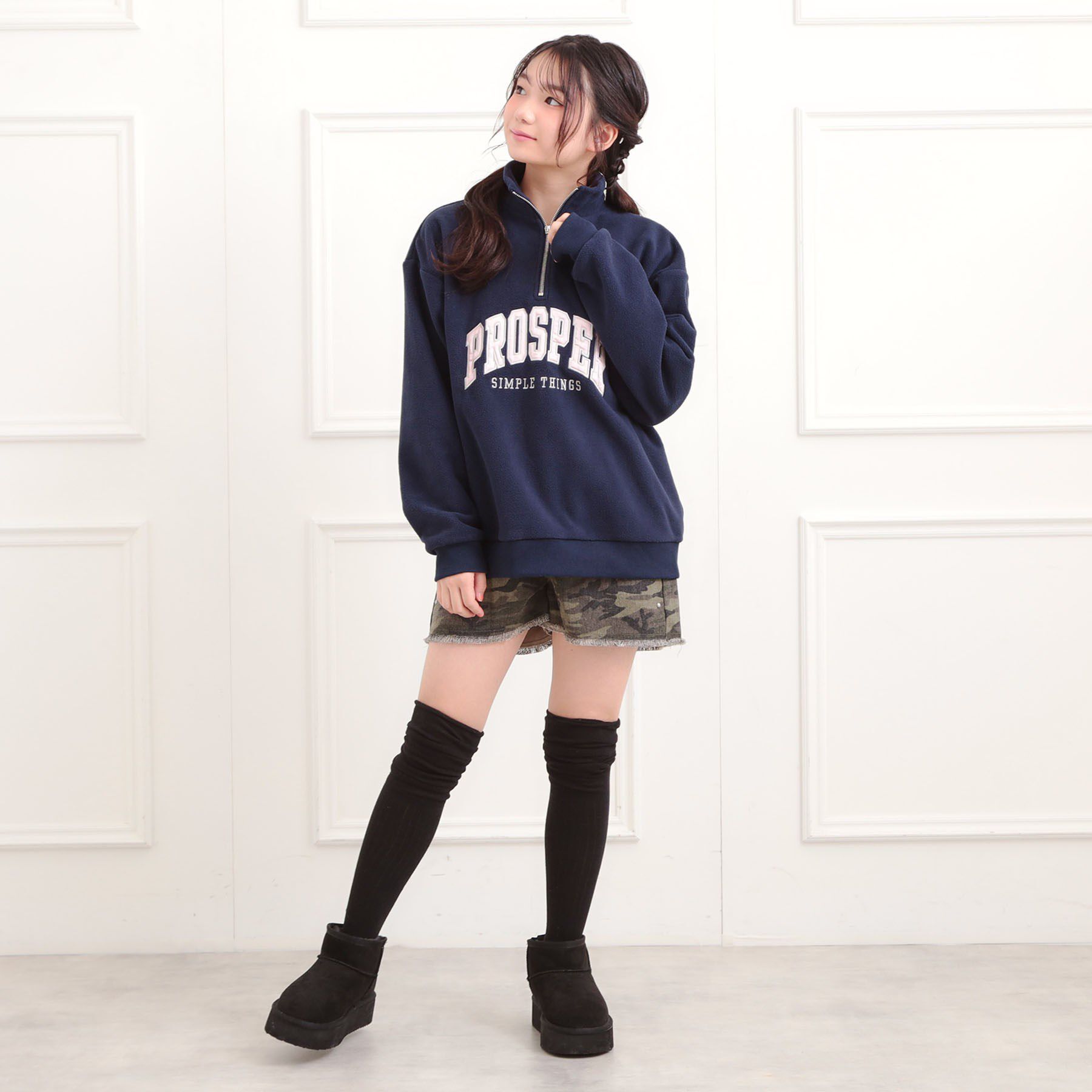 PINK-latte「ハーフジップフリーストレーナー」|その他|