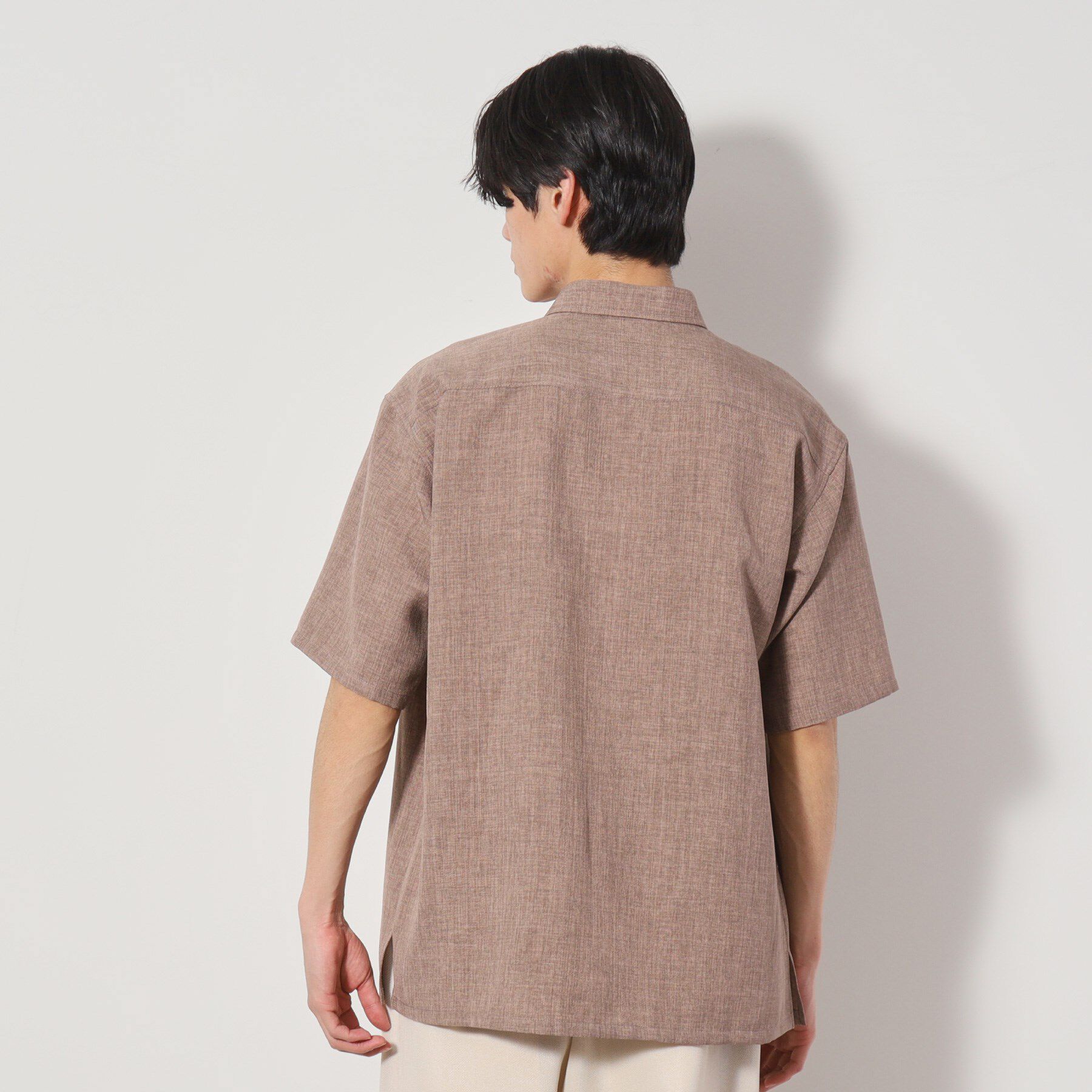 THE SHOP TK「リネンライク半袖シャツ セットアップ可」|シャツ・ブラウス|