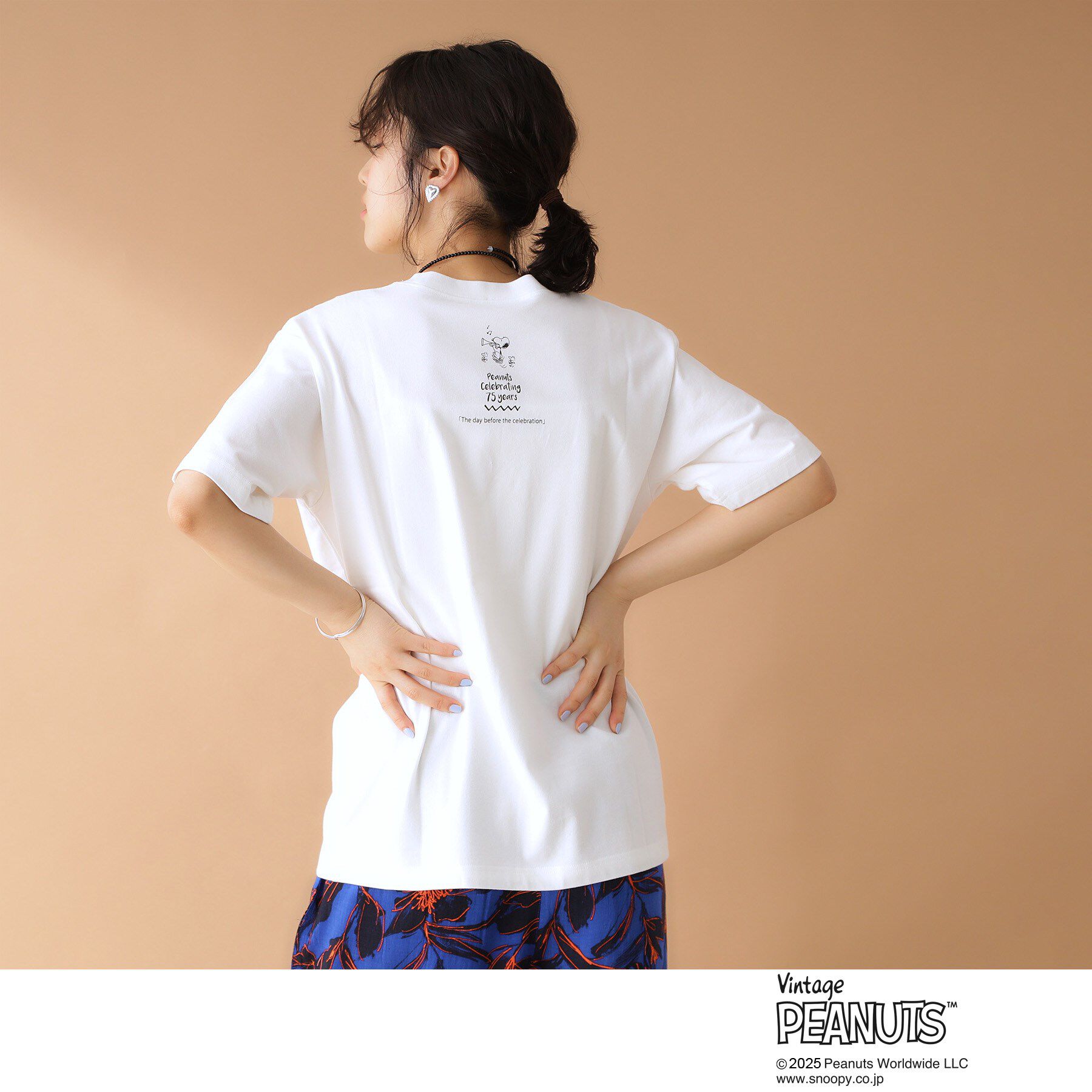 THE SHOP TK「75周年PEANUTSデザイン半袖Tシャツ」|Tシャツ・カットソー|