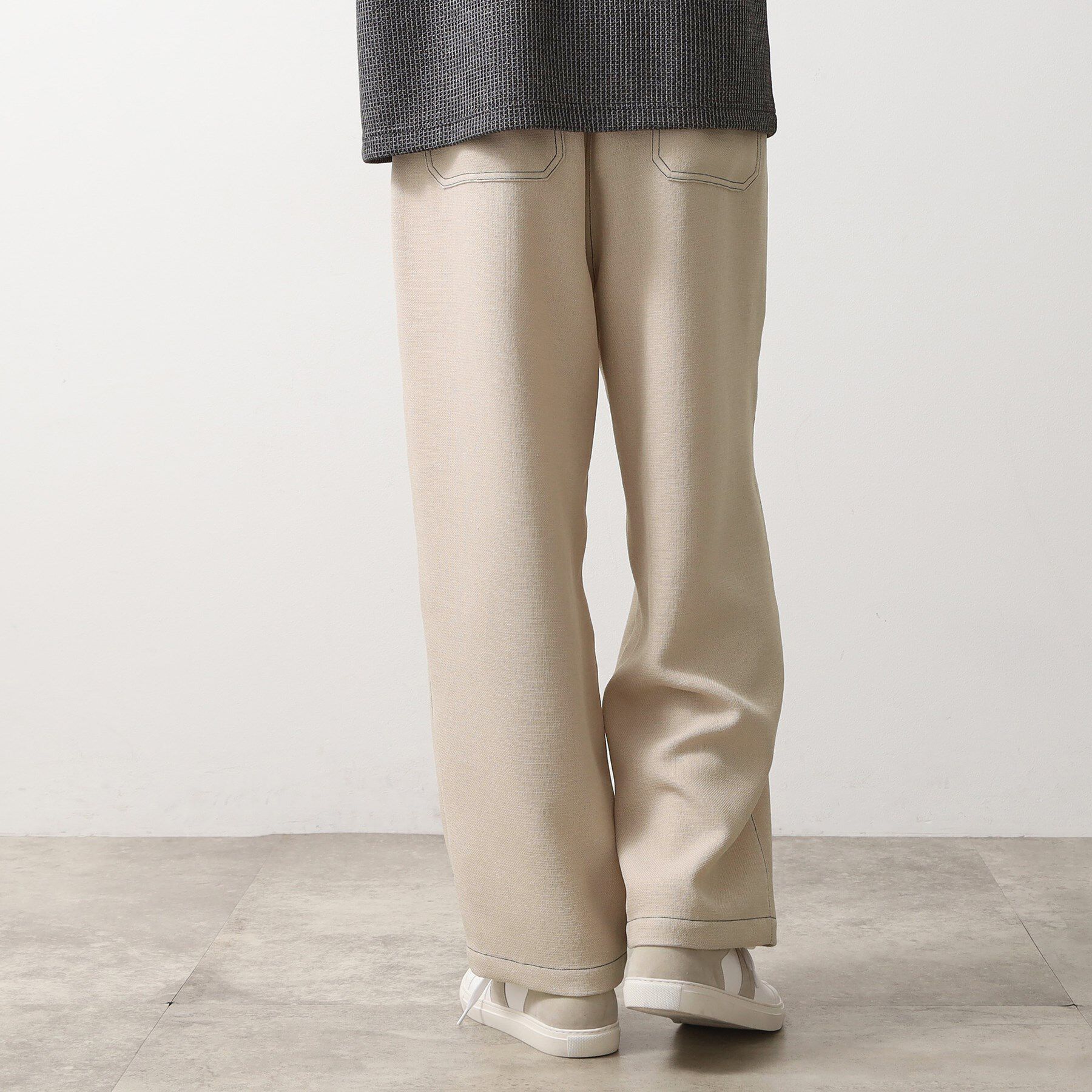 THE SHOP TK「ブッチャー配色ワイドパンツ」|その他|