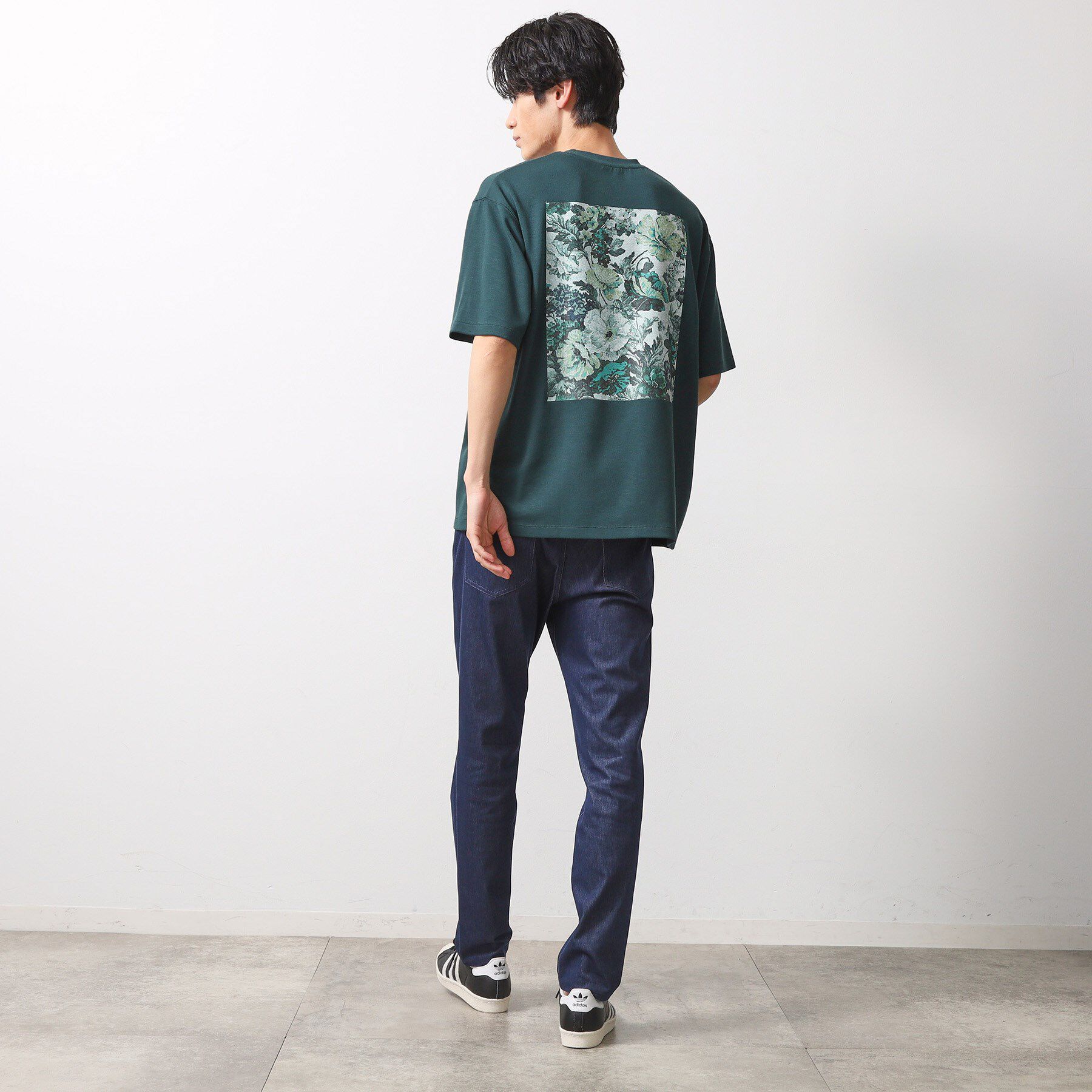 THE SHOP TK「ボタニカルプリントオーバーサイズ半袖Ｔシャツ」|Tシャツ・カットソー|