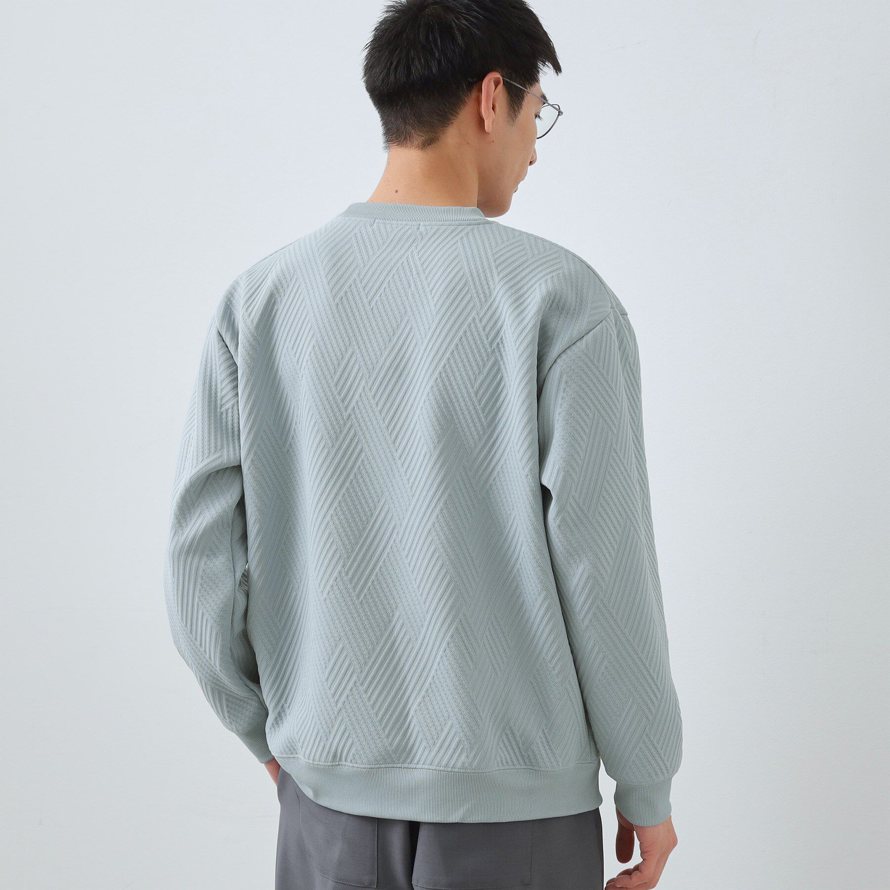 THE SHOP TK「【大人の上品カジュアルに】ふくれキルトスウェット　軽量/洗濯機OK」|パーカー|