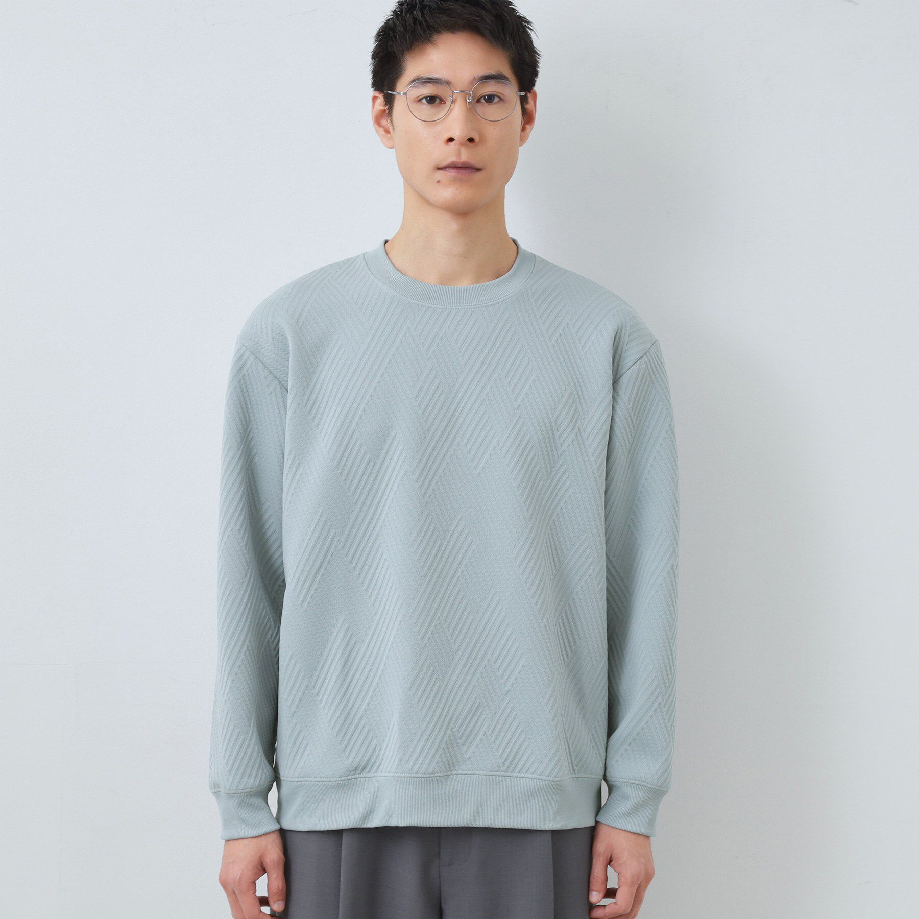 THE SHOP TK「【大人の上品カジュアルに】ふくれキルトスウェット　軽量/洗濯機OK」|パーカー|