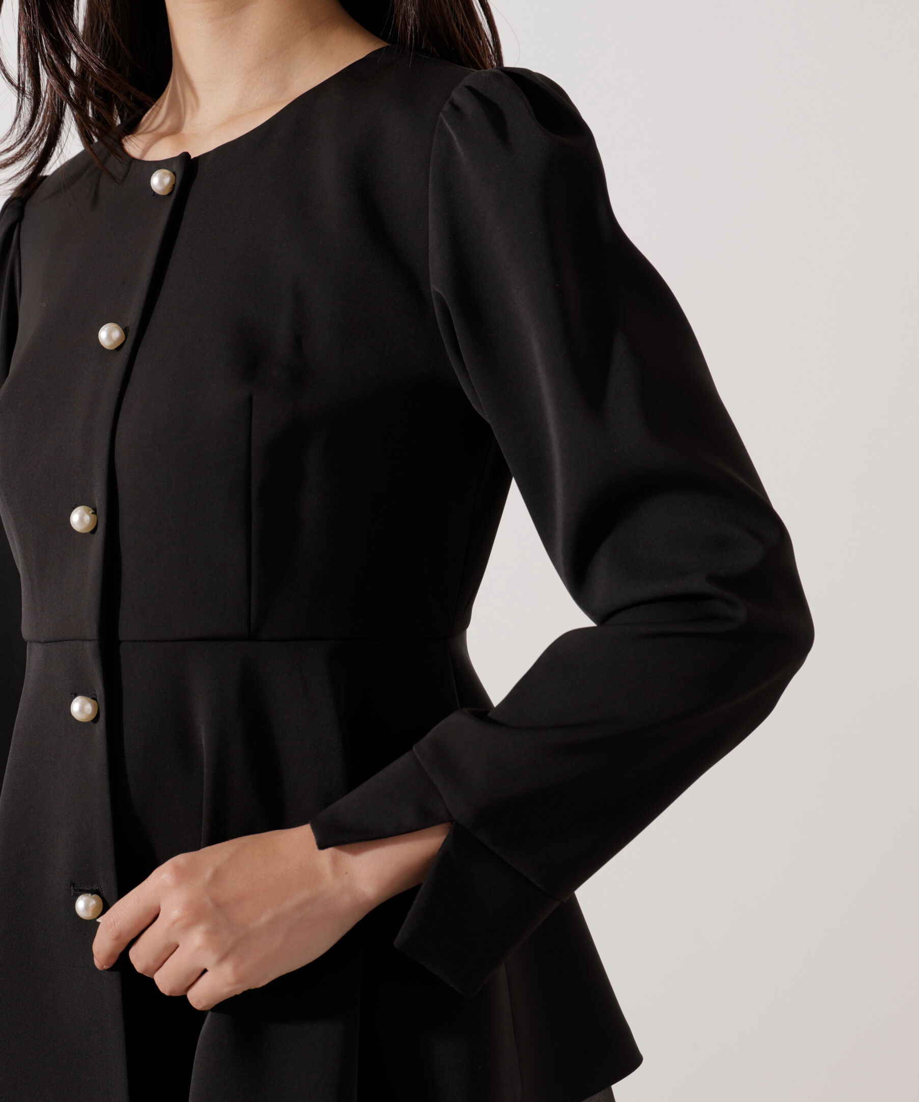 PROPORTION BODY DRESSING「＜セットアップ対応＞ペプラムジャケット」|ブルゾン・スタジャン|