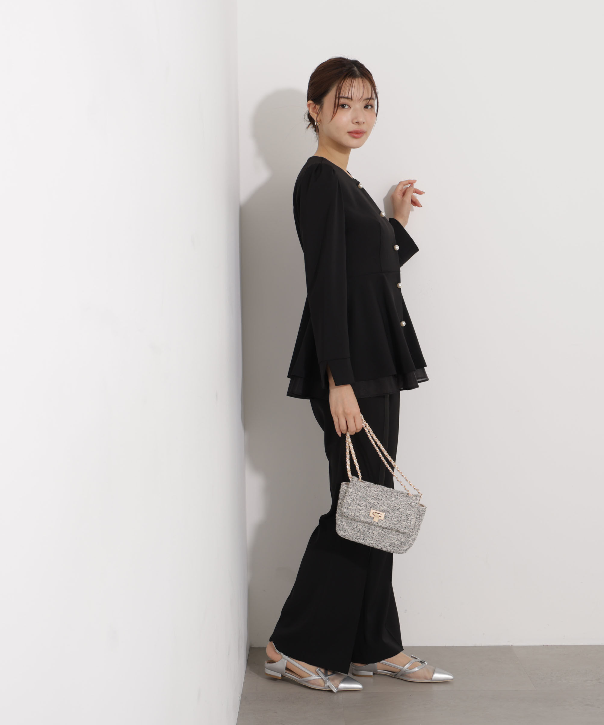 PROPORTION BODY DRESSING「＜セットアップ対応＞ペプラムジャケット」|ブルゾン・スタジャン|