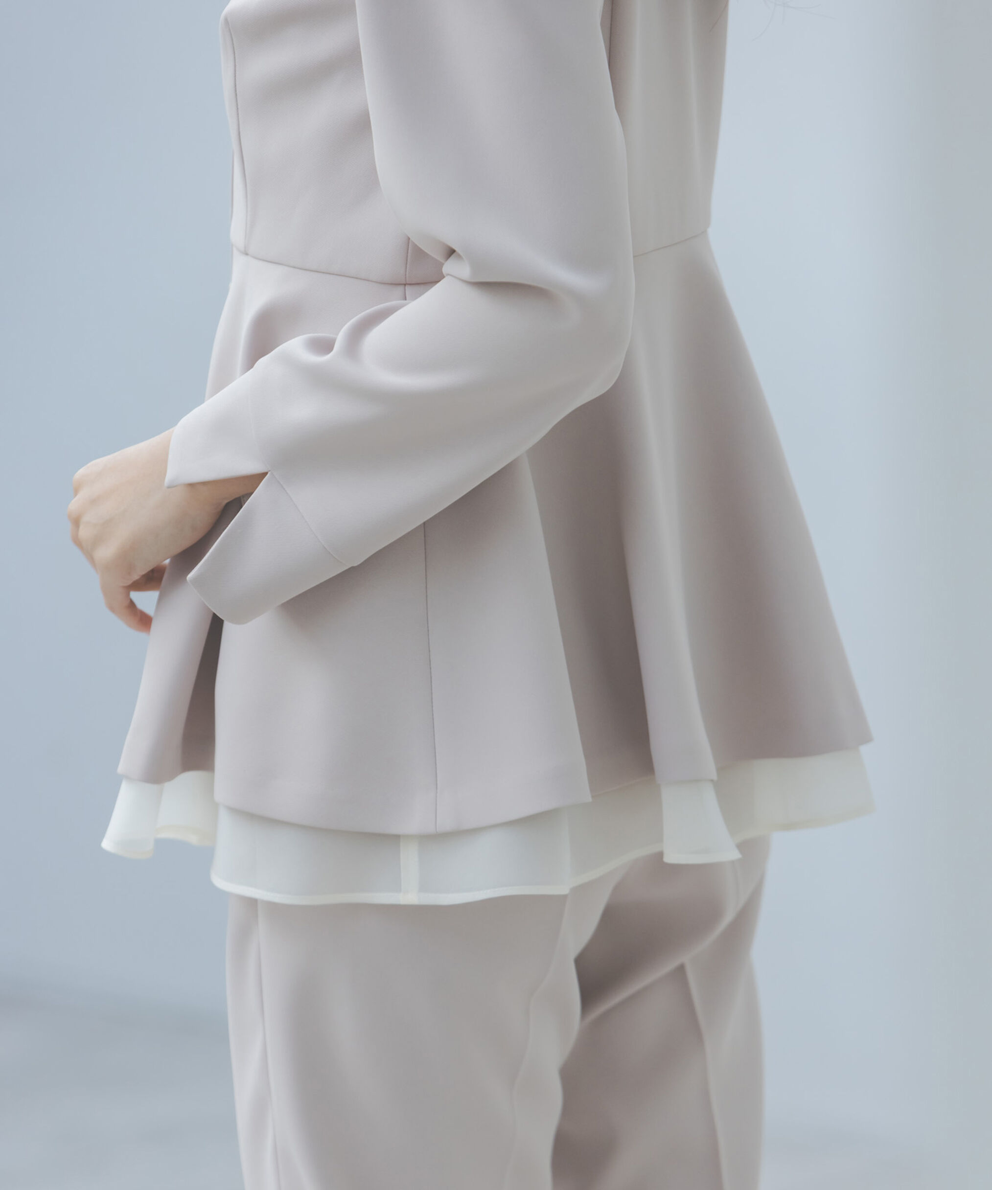 PROPORTION BODY DRESSING「＜セットアップ対応＞ペプラムジャケット」|ブルゾン・スタジャン|