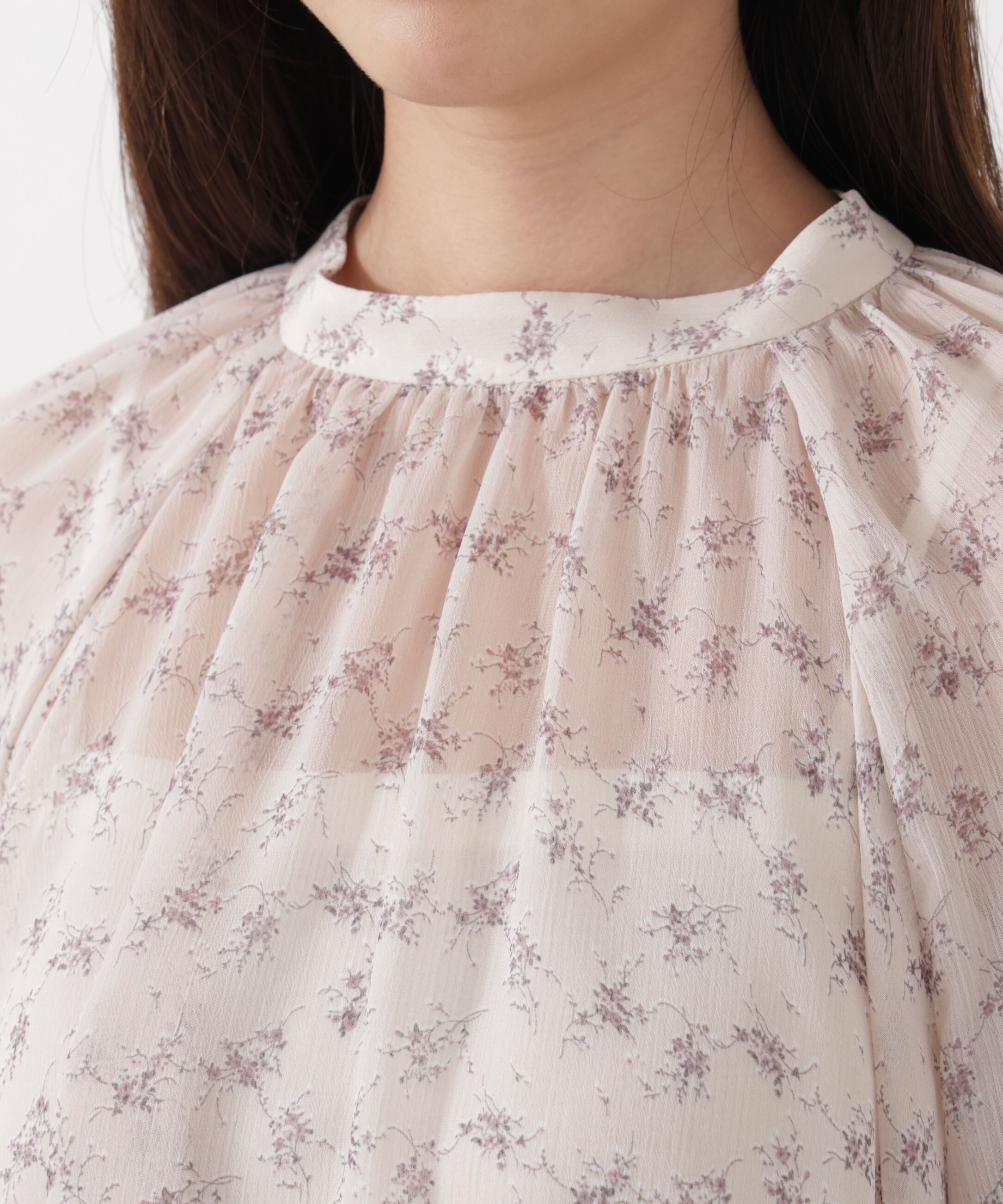 PROPORTION BODY DRESSING「〈a/mie〉ジョーゼットボリュームブラウス　26SS」|シャツ・ブラウス|