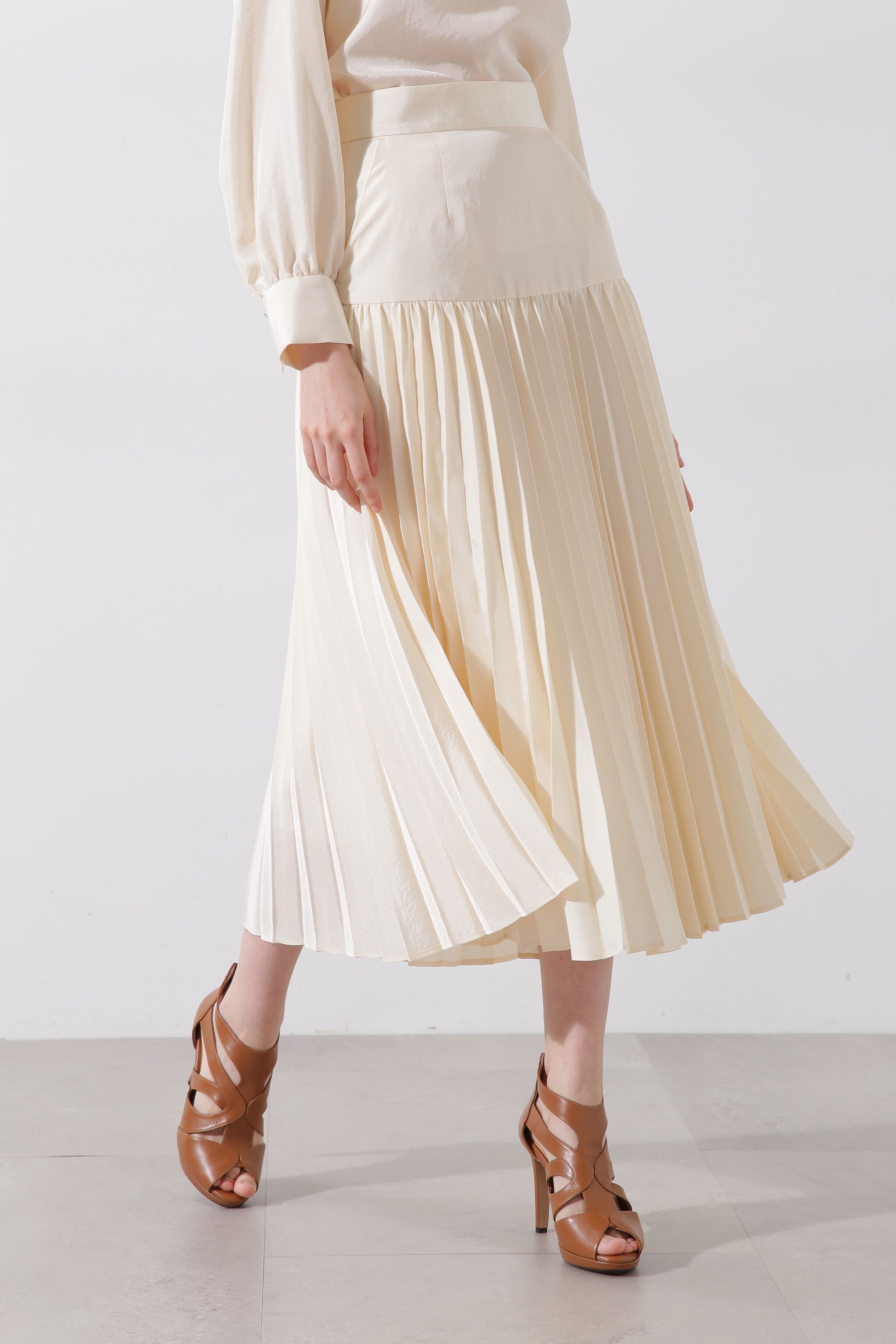  「◆ヨークプリーツスカート」|スカート|