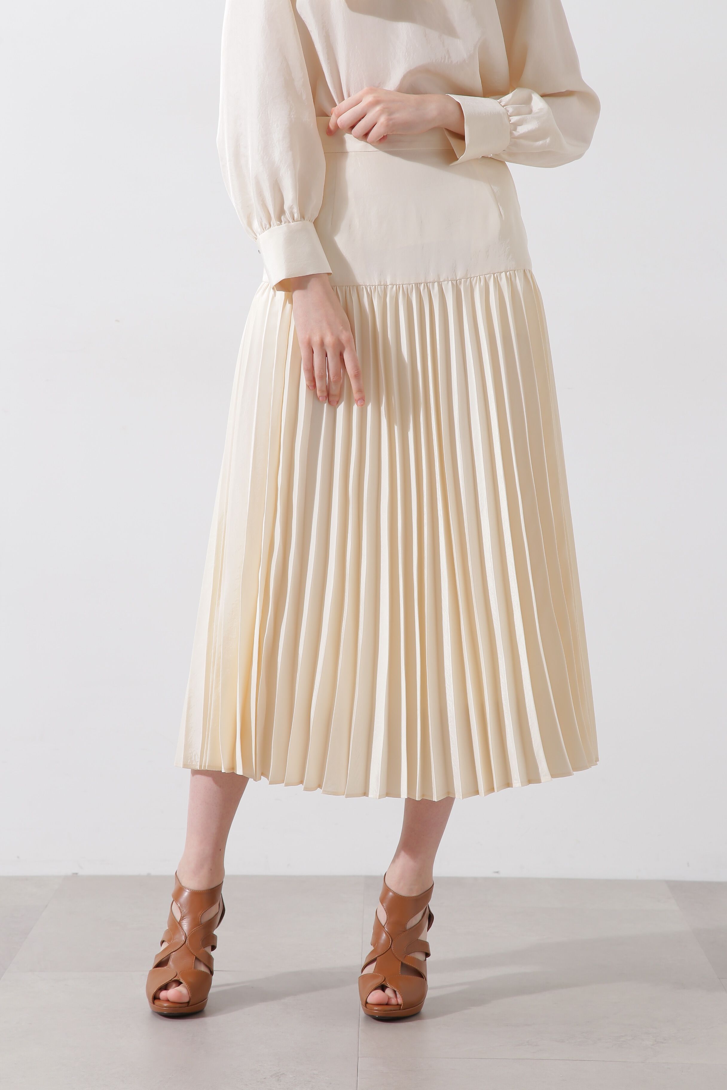  「◆ヨークプリーツスカート」|スカート|