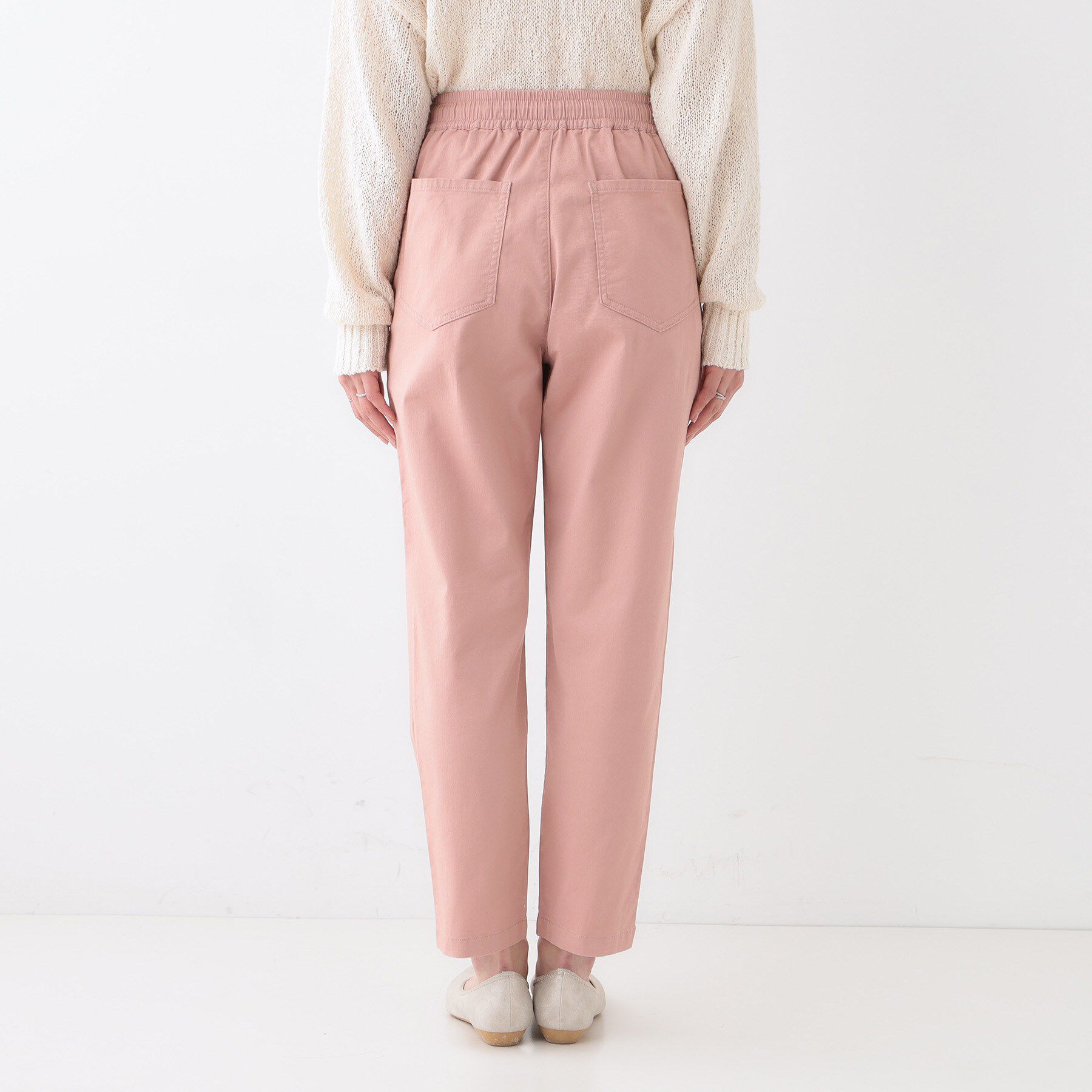 SHOO･LA･RUE「【洗える/美脚シルエット】綿ストレッチイージーテーパードパンツ」|その他|