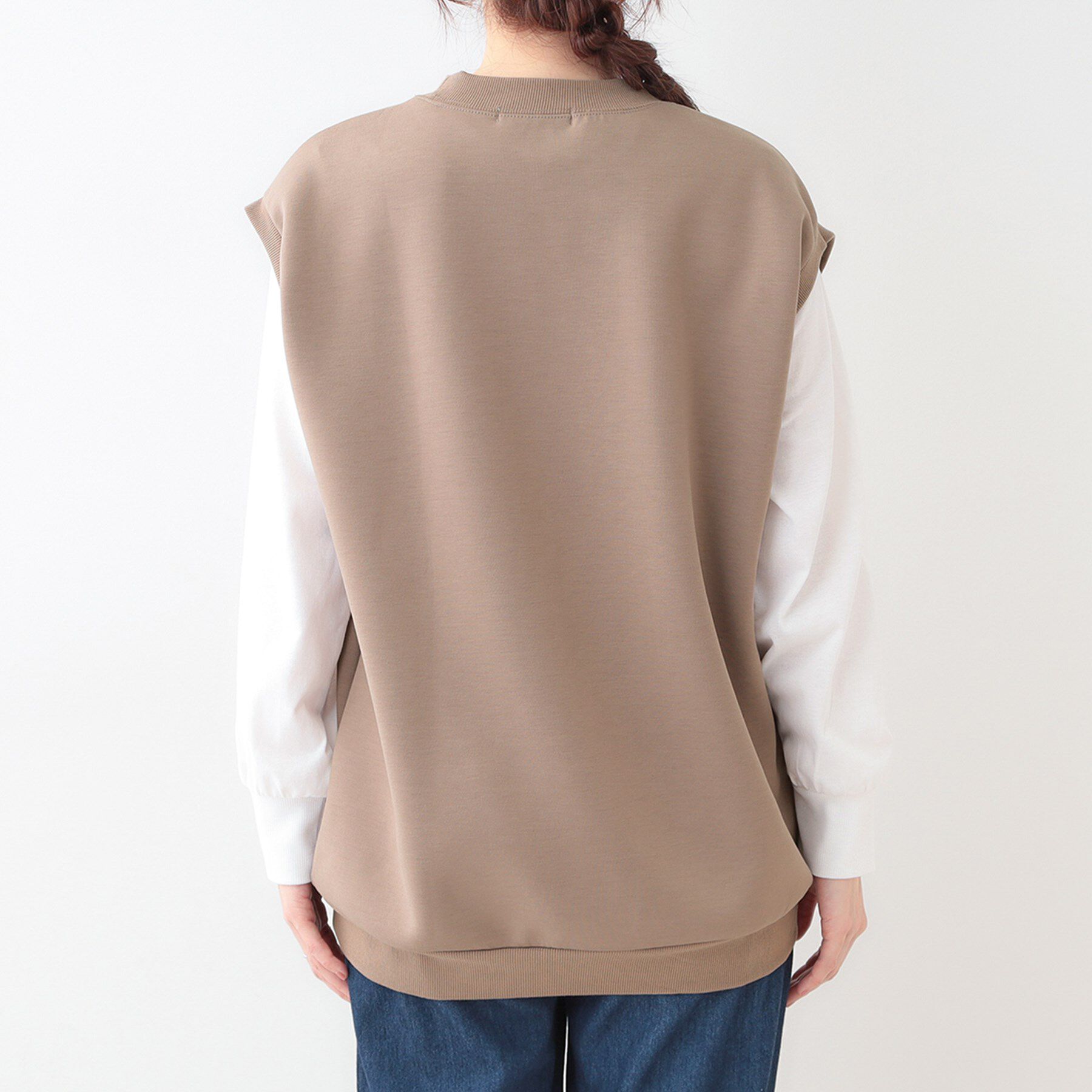 SHOO･LA･RUE「【洗える/S-LL/2点セット】コクーンベストセット」|Tシャツ・カットソー|