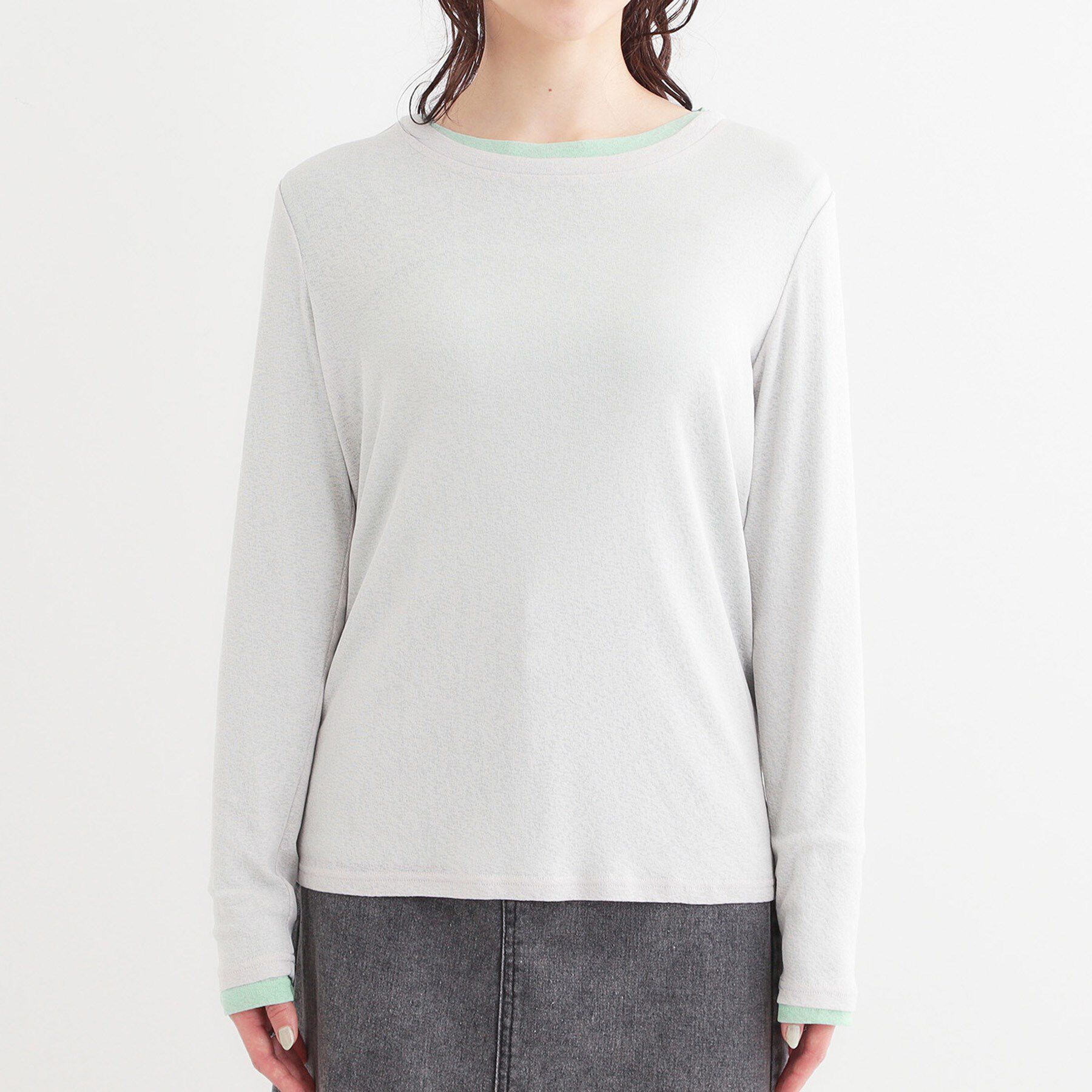 SHOO･LA･RUE「【洗える/S-LL/2点セット】1セットあると便利 シアーレイヤードロンTセット」|その他|