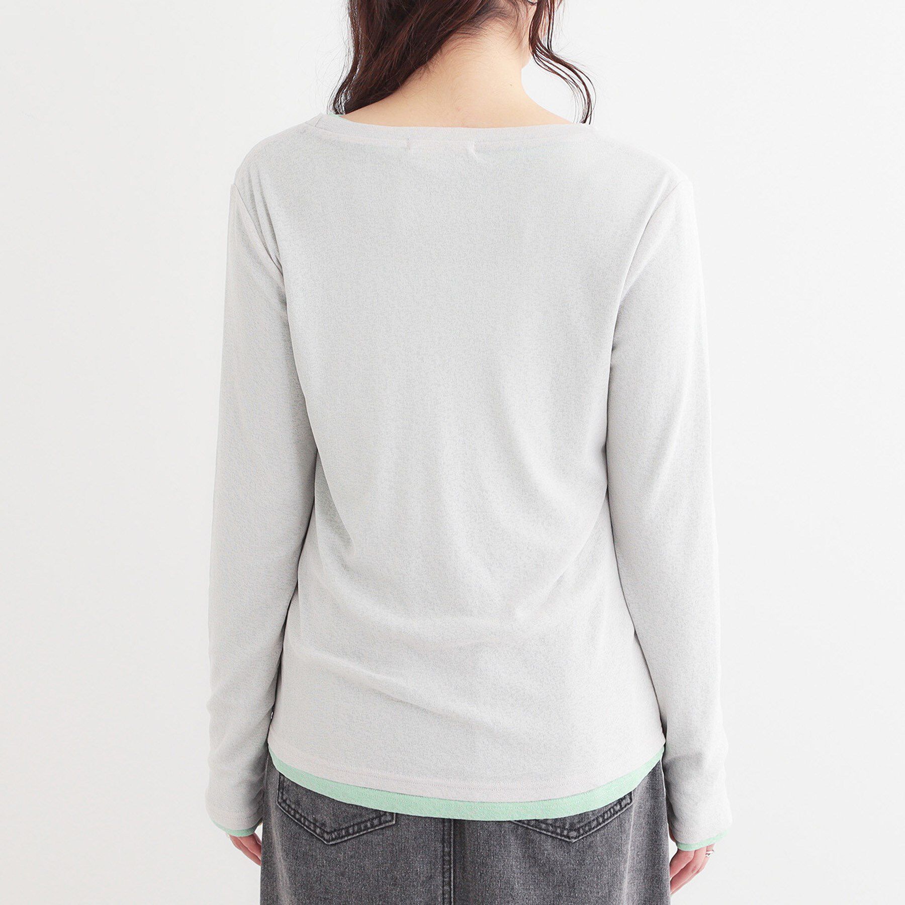 SHOO･LA･RUE「【洗える/S-LL/2点セット】1セットあると便利 シアーレイヤードロンTセット」|その他|