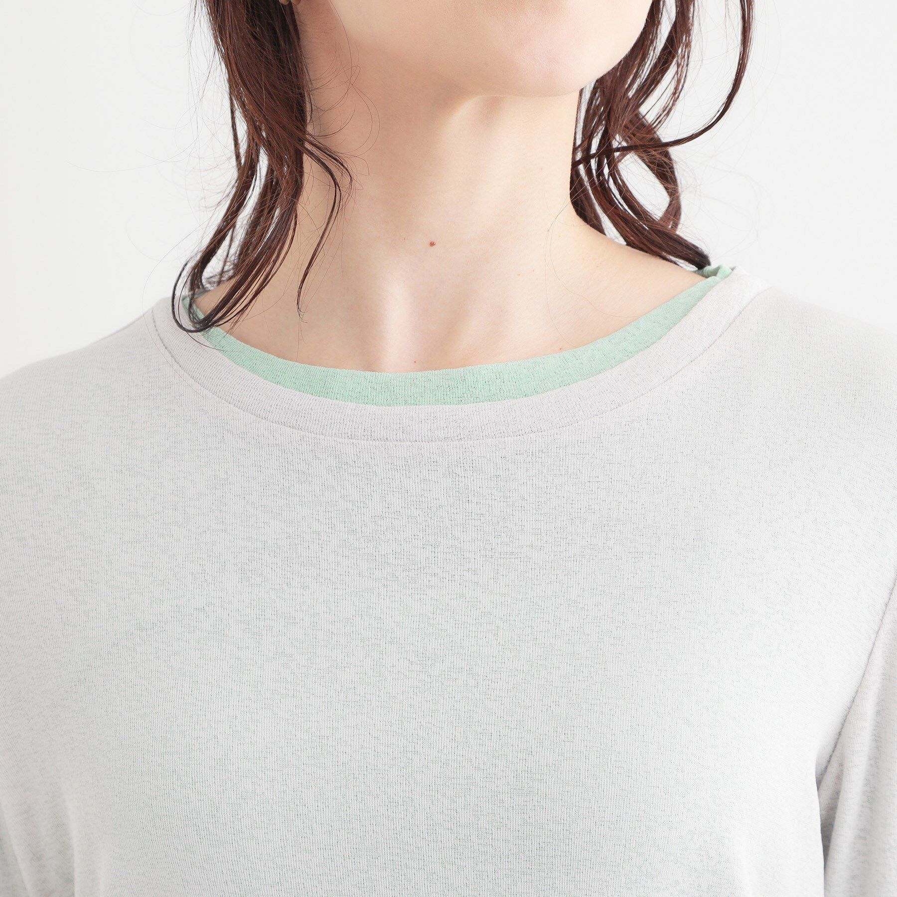 SHOO･LA･RUE「【洗える/S-LL/2点セット】1セットあると便利 シアーレイヤードロンTセット」|その他|