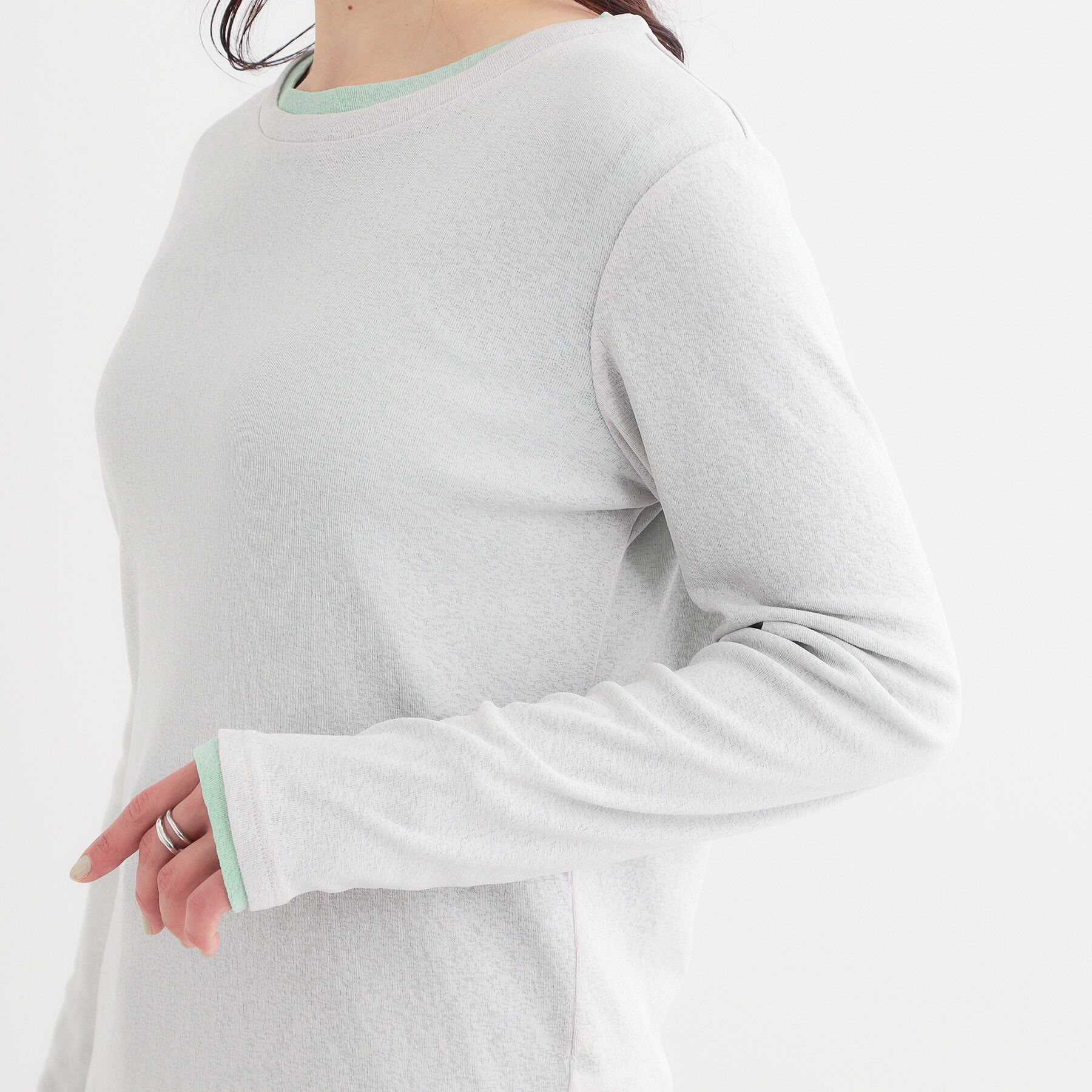 SHOO･LA･RUE「【洗える/S-LL/2点セット】1セットあると便利 シアーレイヤードロンTセット」|その他|