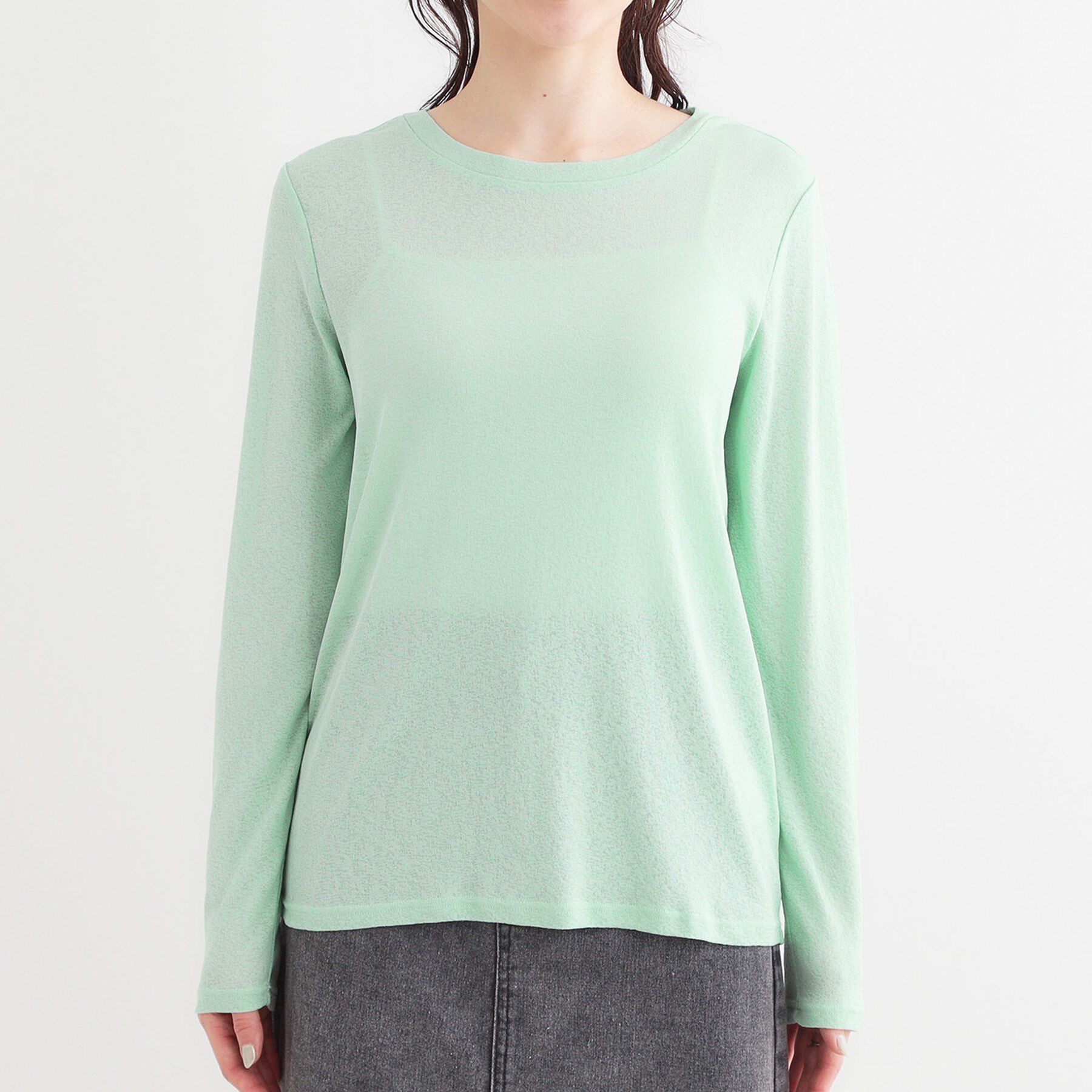 SHOO･LA･RUE「【洗える/S-LL/2点セット】1セットあると便利 シアーレイヤードロンTセット」|その他|