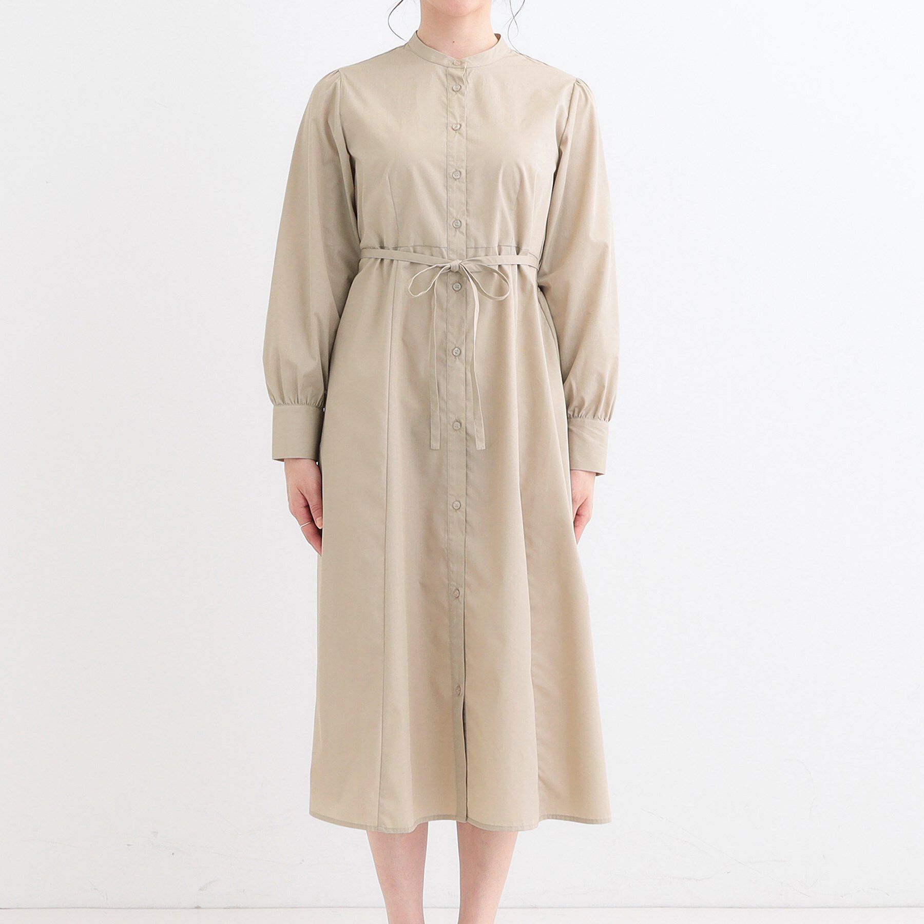 SHOO･LA･RUE「【洗える/S-LL】エレガントさとリラックス感を両立したシャツワンピース」|ワンピース|