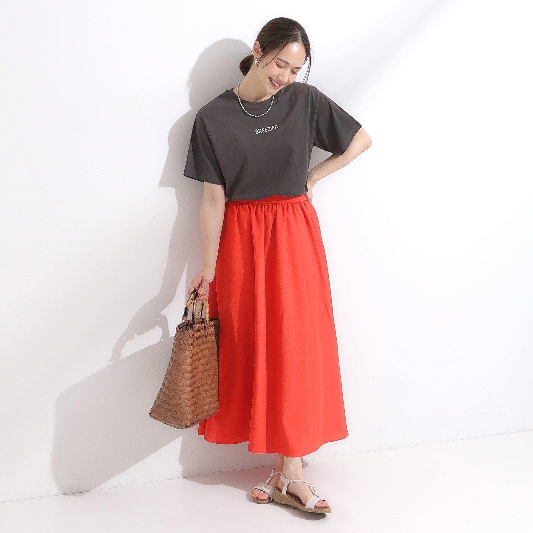 SHOO･LA･RUE「【洗える/S-LL/ひんやり/UV】選べる6柄 プリントTシャツ」|Tシャツ・カットソー|