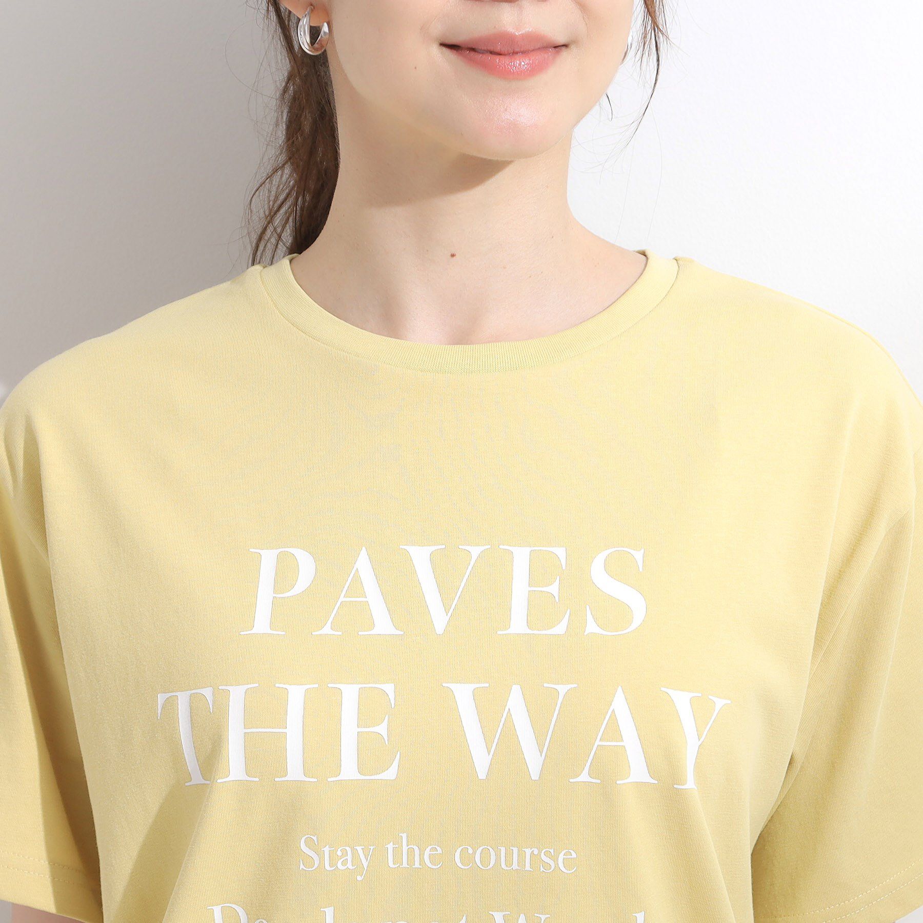 SHOO･LA･RUE「【洗える/S-LL/ひんやり/UV】選べる6柄 プリントTシャツ」|Tシャツ・カットソー|