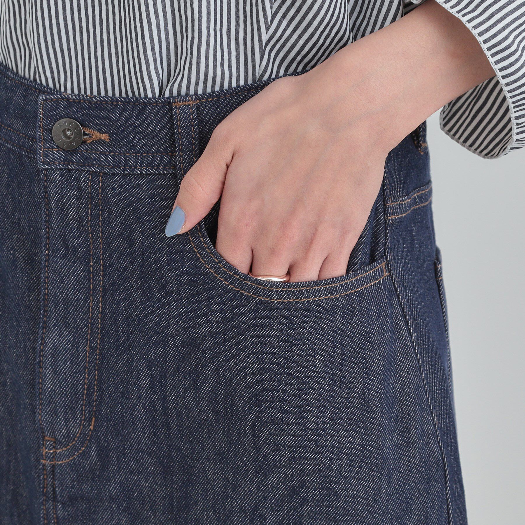 SHOO･LA･RUE「【SHOO・LA・RUE DENIM】シンプルだから使いやすい Aラインスカート」|スカート|