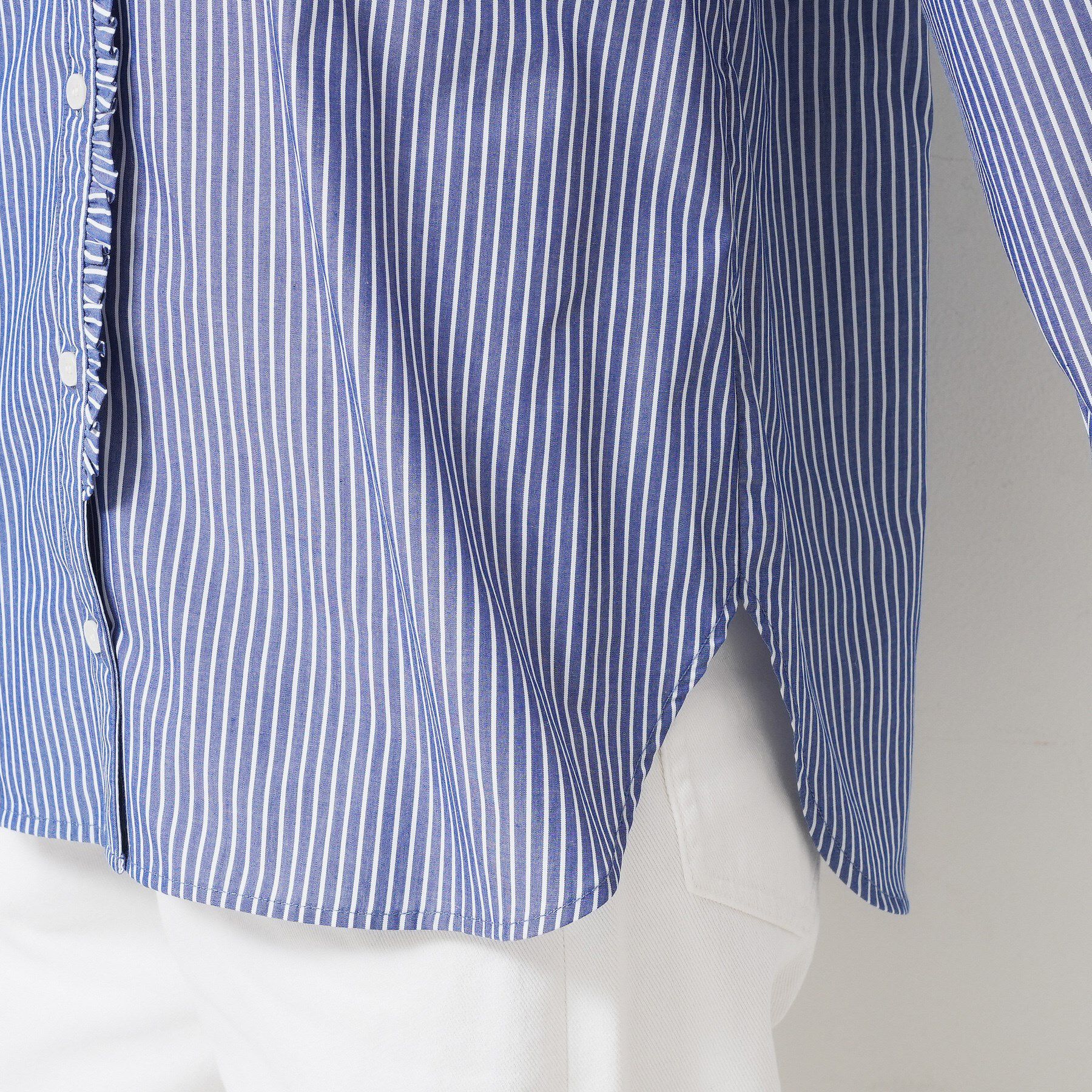 Dessin「【洗える】フリルネックブラウス」|シャツ・ブラウス|