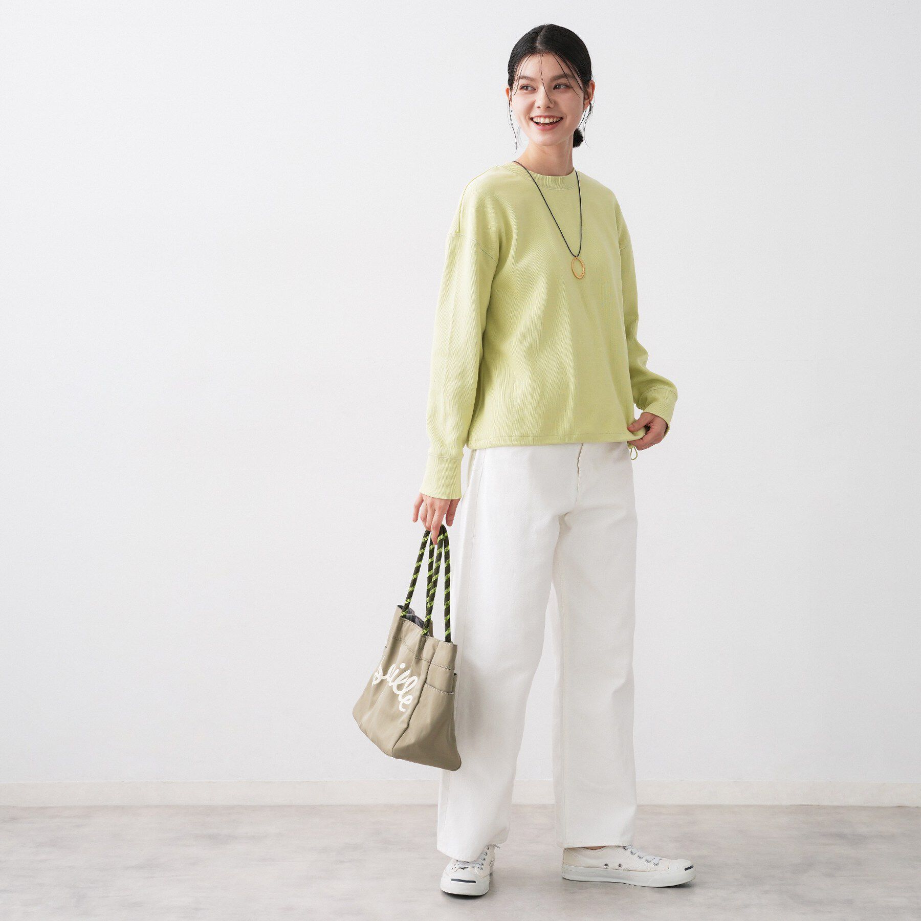 Dessin「【前後2WAY/洗える】ドロストリブカットソー」|Tシャツ・カットソー|