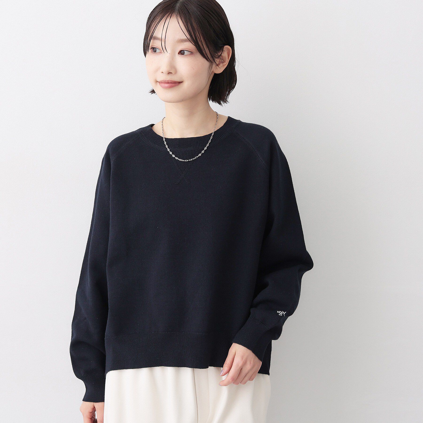 Dessin「【洗える】スウェットライクニット」|ニット・セーター|