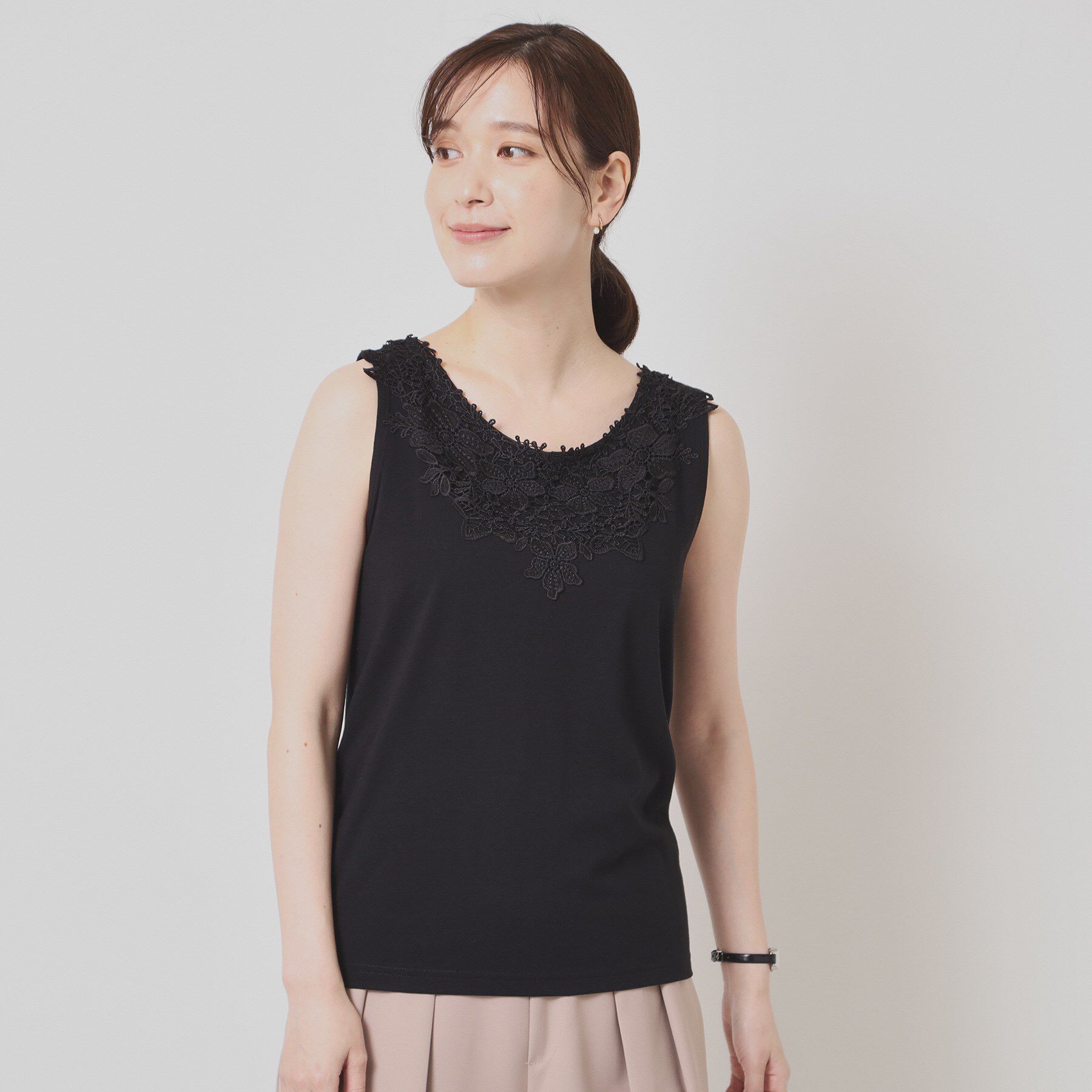 ITS&rsquo;DEMO「【洗濯機OK】レースタンクトップ」|キャミソール|