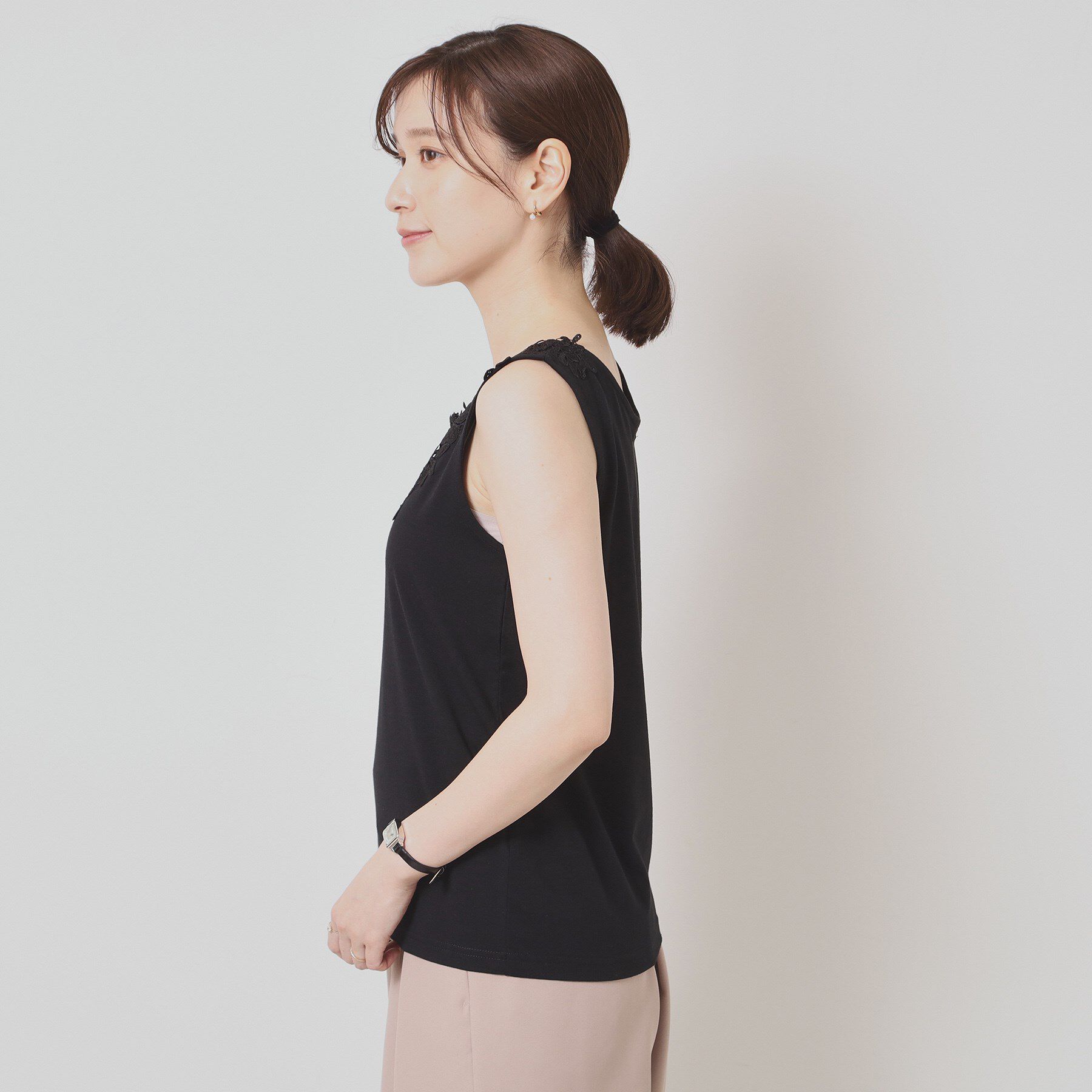 ITS&rsquo;DEMO「【洗濯機OK】レースタンクトップ」|キャミソール|