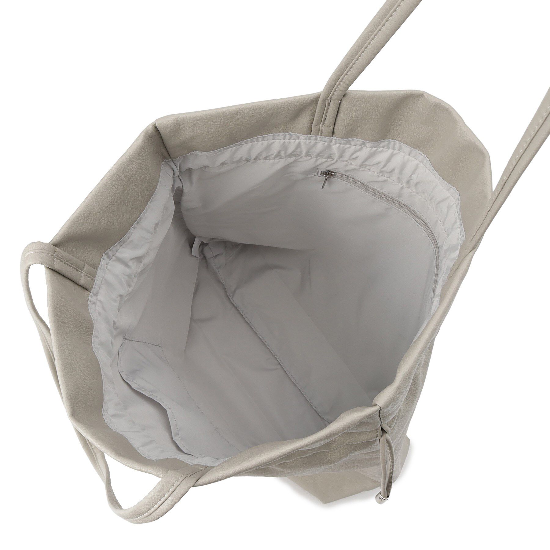 ITS&rsquo;DEMO「【軽量／A4対応】合皮巾着トート」|トートバッグ|