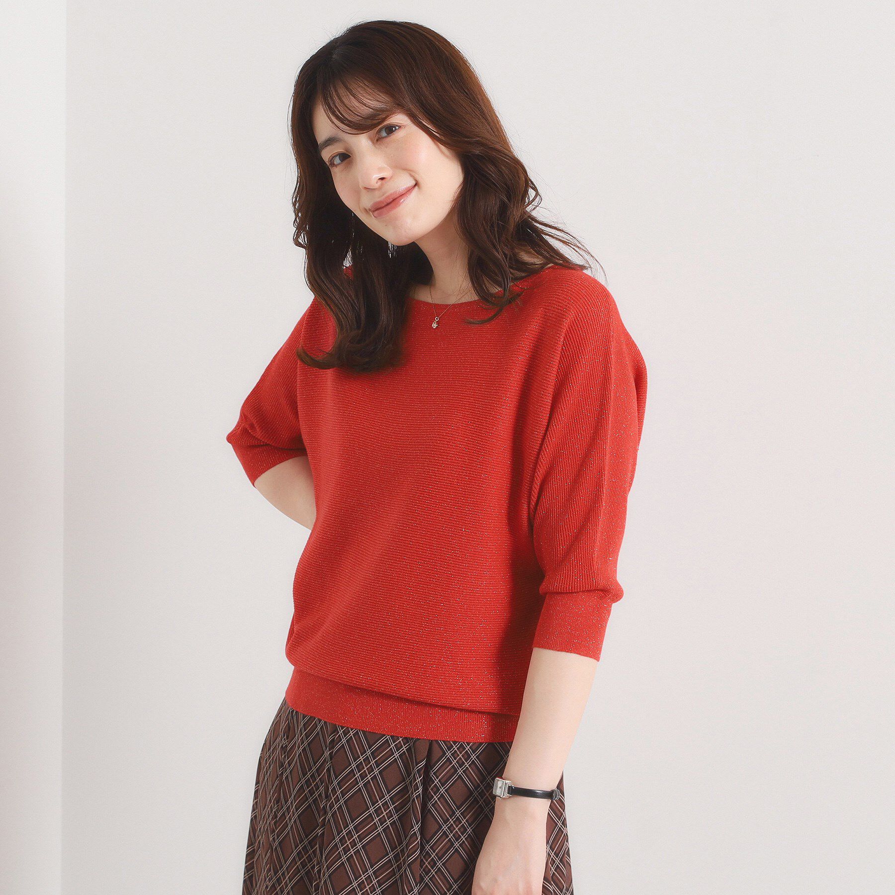 ITS&rsquo;DEMO「【手洗い可】ラメドルマンニット」|ニット・セーター|