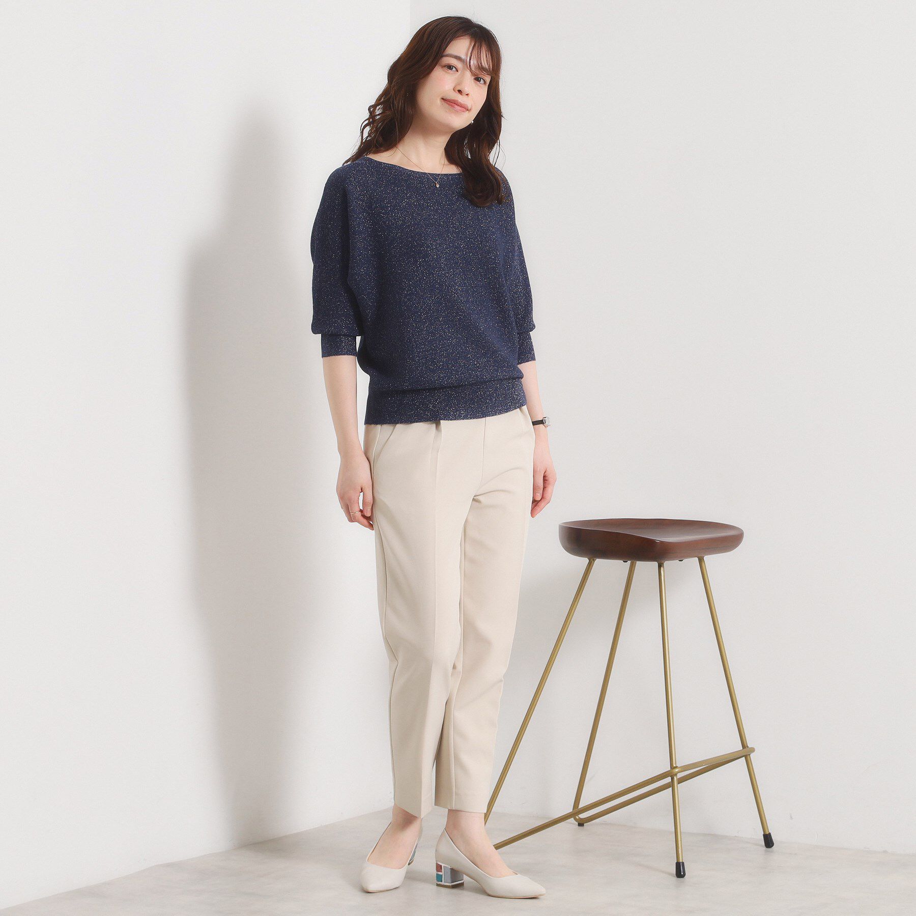 ITS&rsquo;DEMO「【手洗い可】ラメドルマンニット」|ニット・セーター|