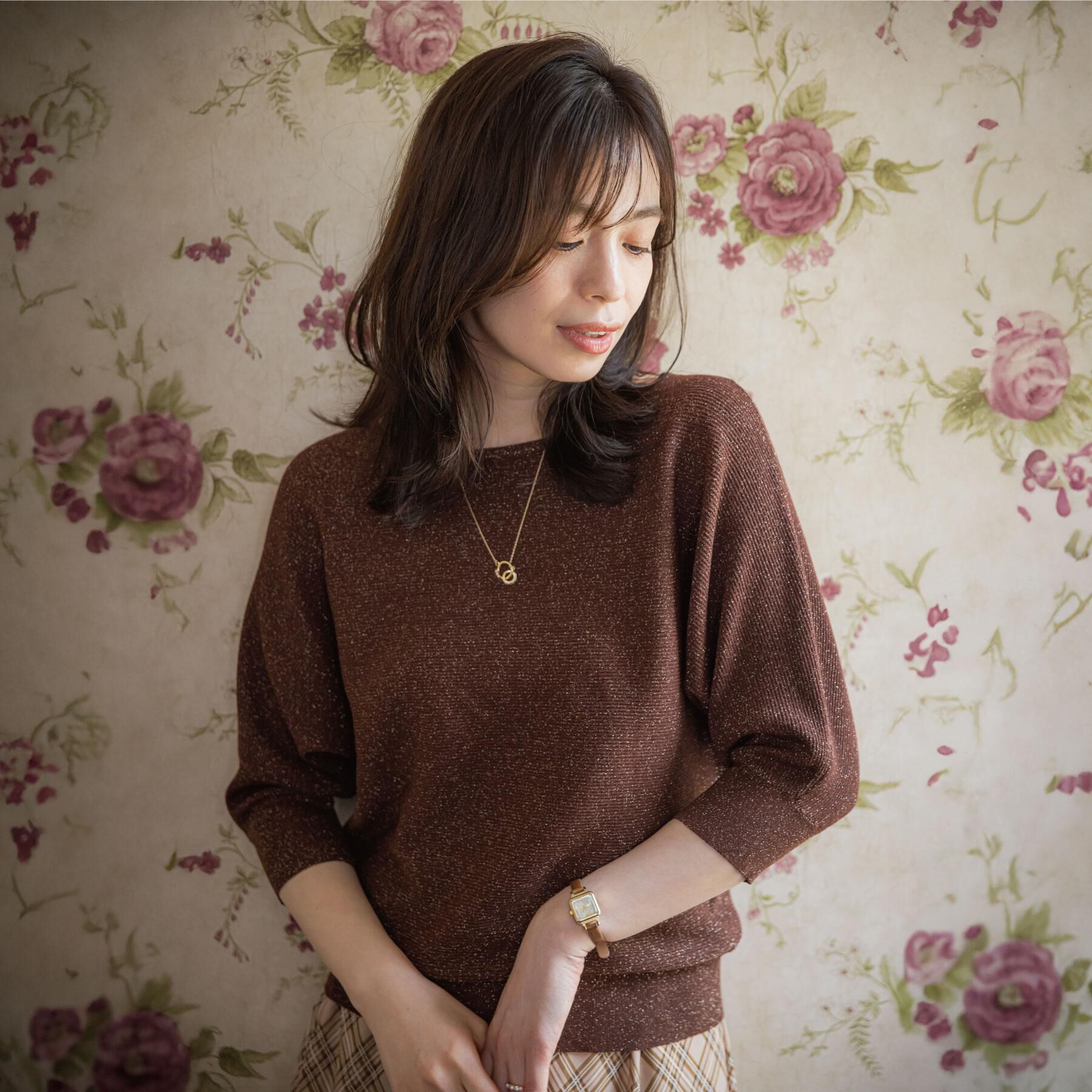 ITS&rsquo;DEMO「【手洗い可】ラメドルマンニット」|ニット・セーター|