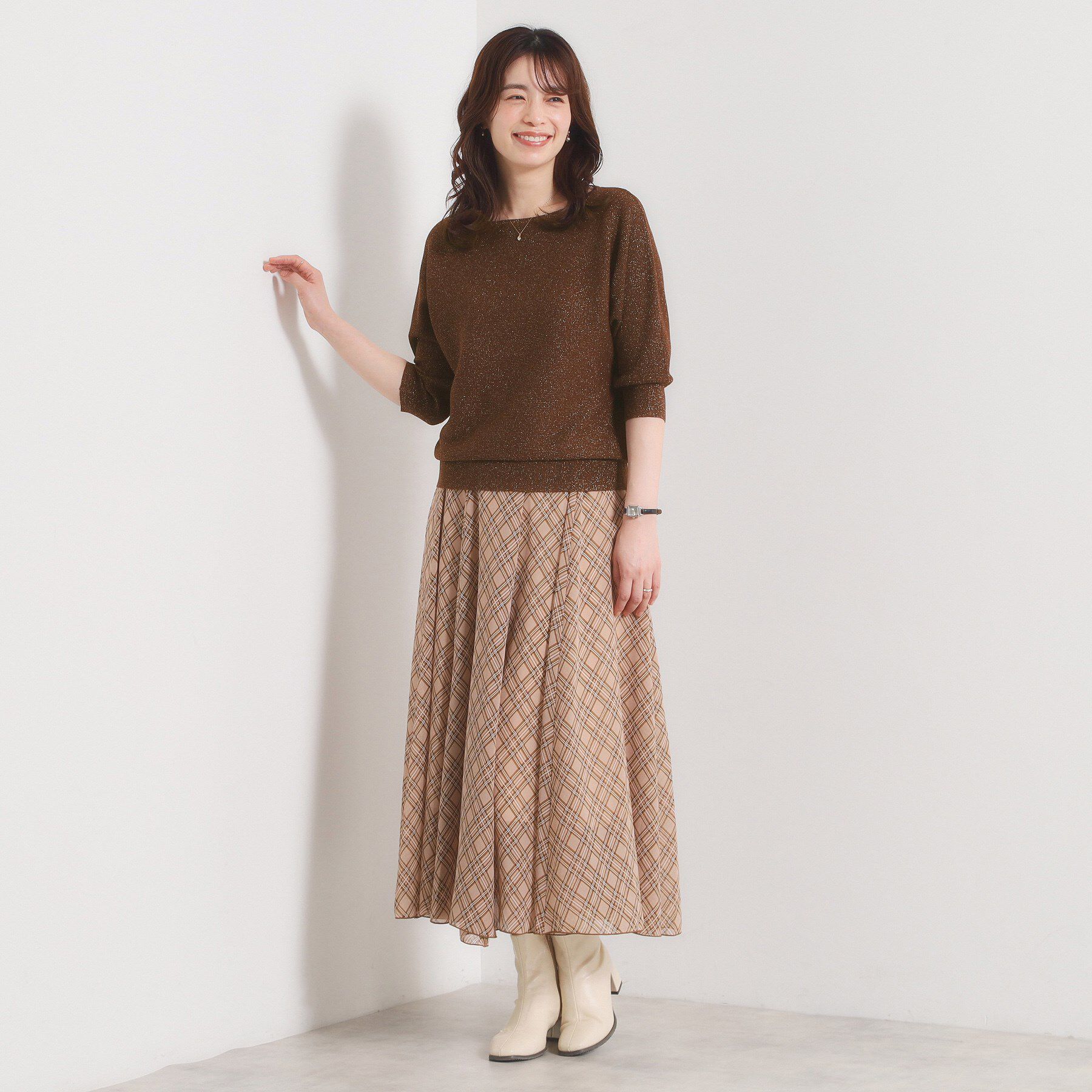 ITS&rsquo;DEMO「【手洗い可】ラメドルマンニット」|ニット・セーター|