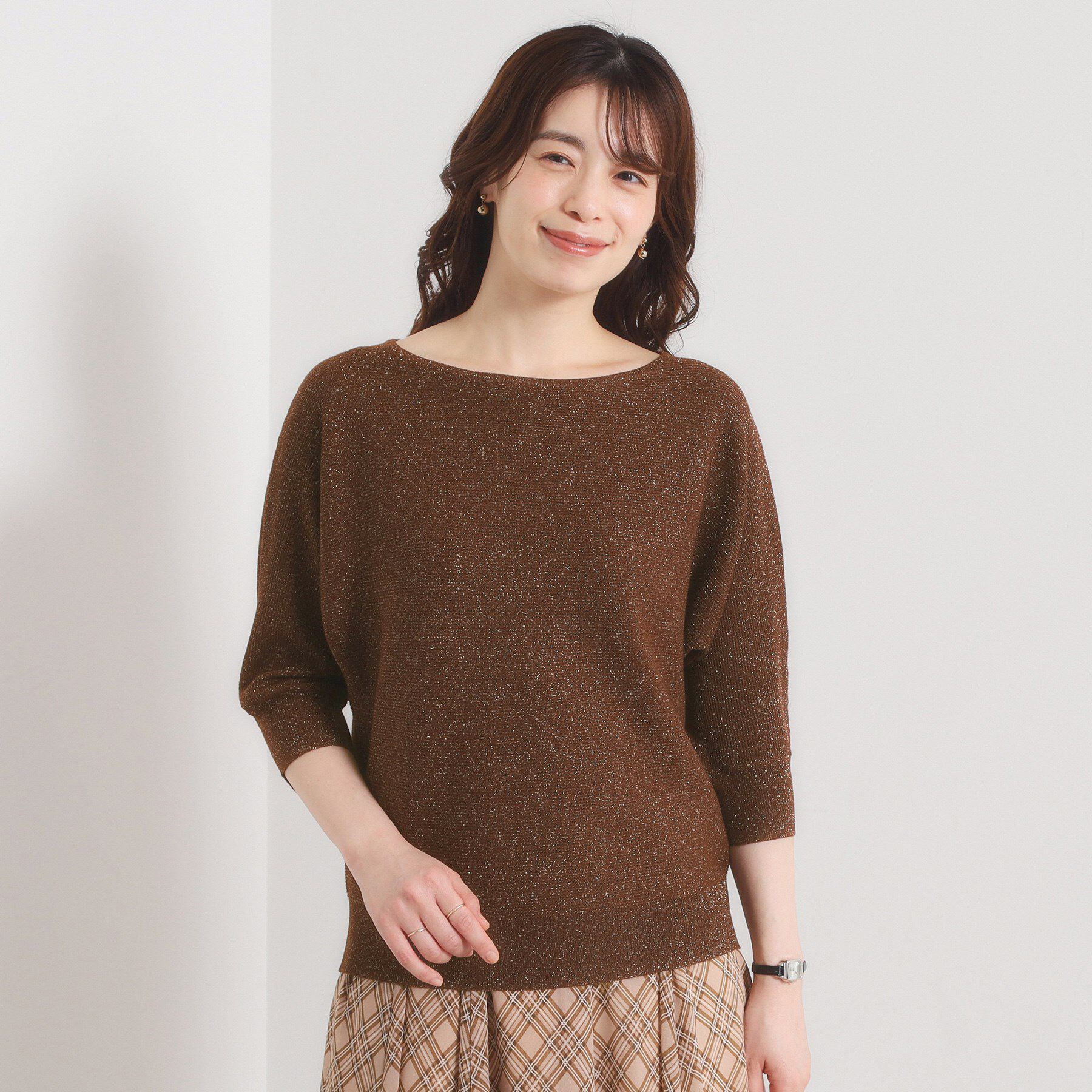 ITS&rsquo;DEMO「【手洗い可】ラメドルマンニット」|ニット・セーター|