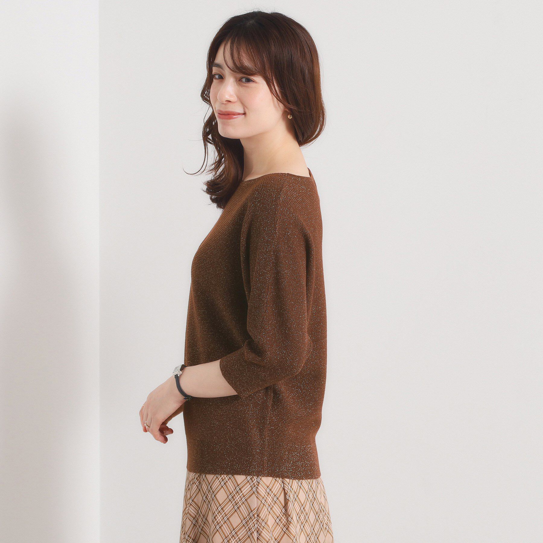 ITS&rsquo;DEMO「【手洗い可】ラメドルマンニット」|ニット・セーター|