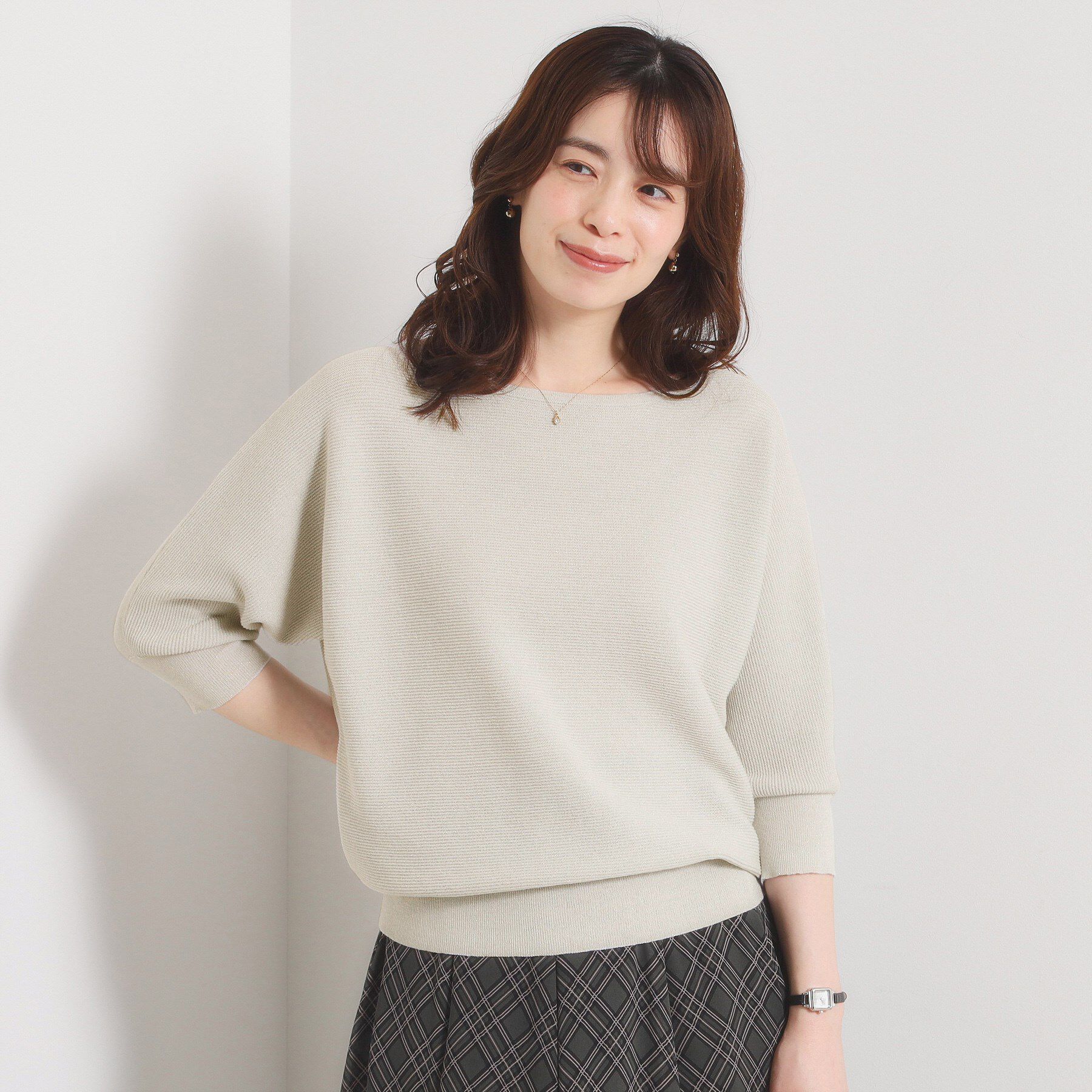 ITS&rsquo;DEMO「【手洗い可】ラメドルマンニット」|ニット・セーター|