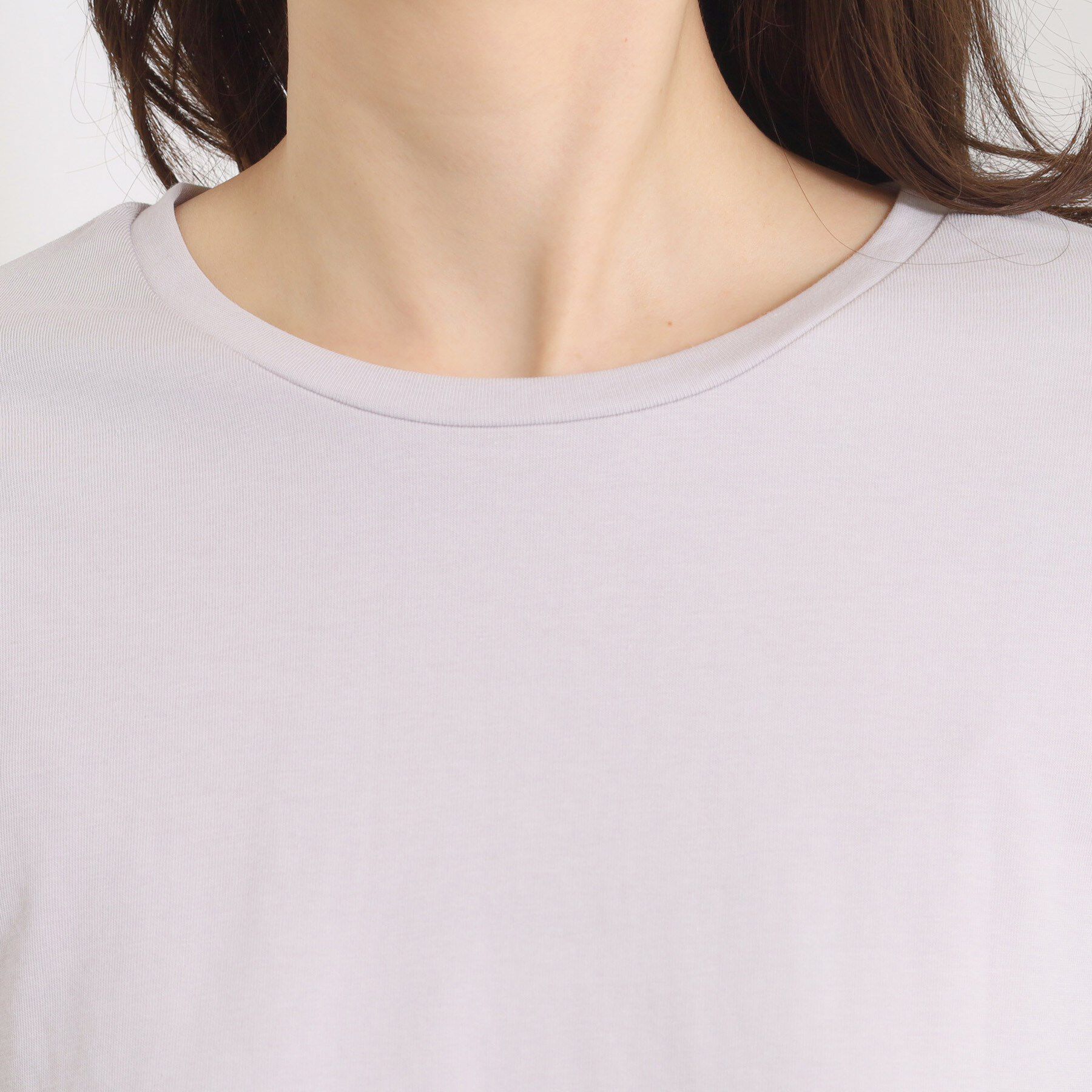 ITS&rsquo;DEMO「【洗濯機OK】布帛コンビ天竺トップス」|Tシャツ・カットソー|